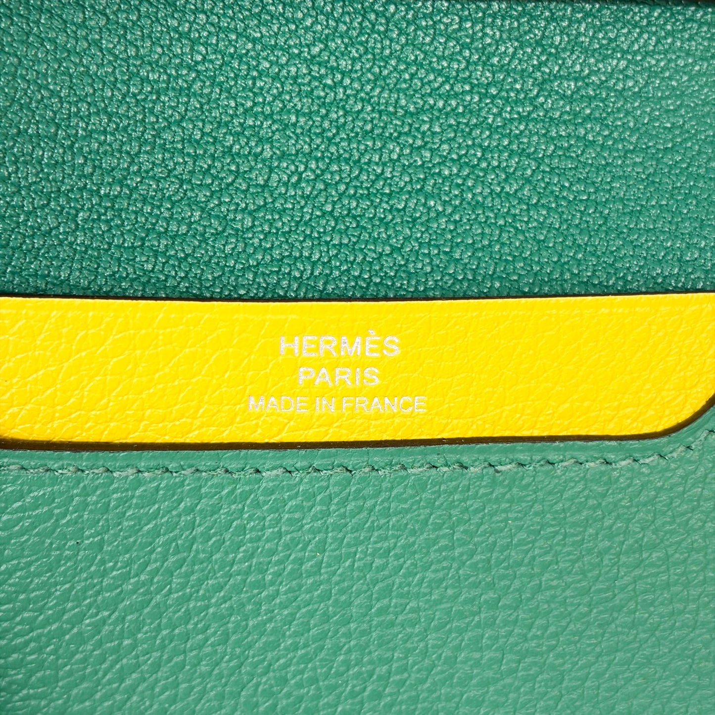 Hermès Dogon Compact Wallet Mint Green Silver Hardware
