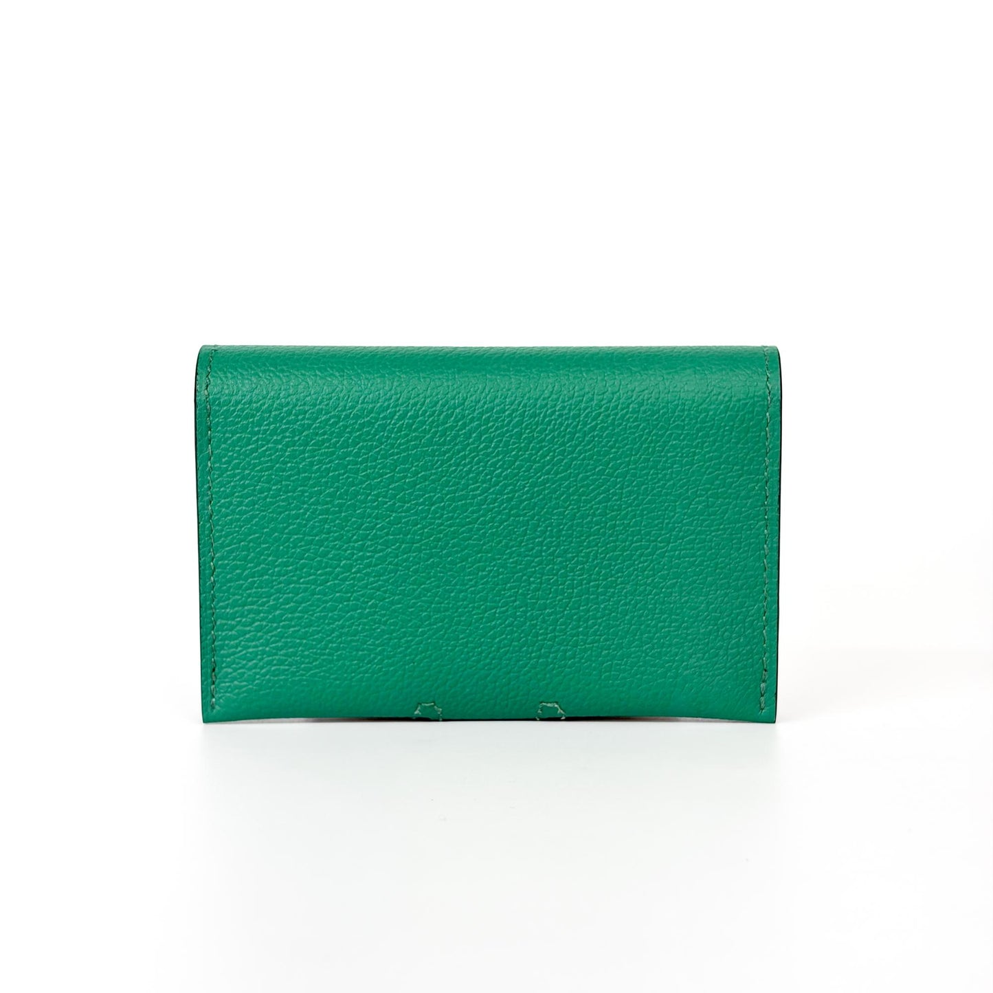 Hermès Dogon Compact Wallet Mint Green Silver Hardware
