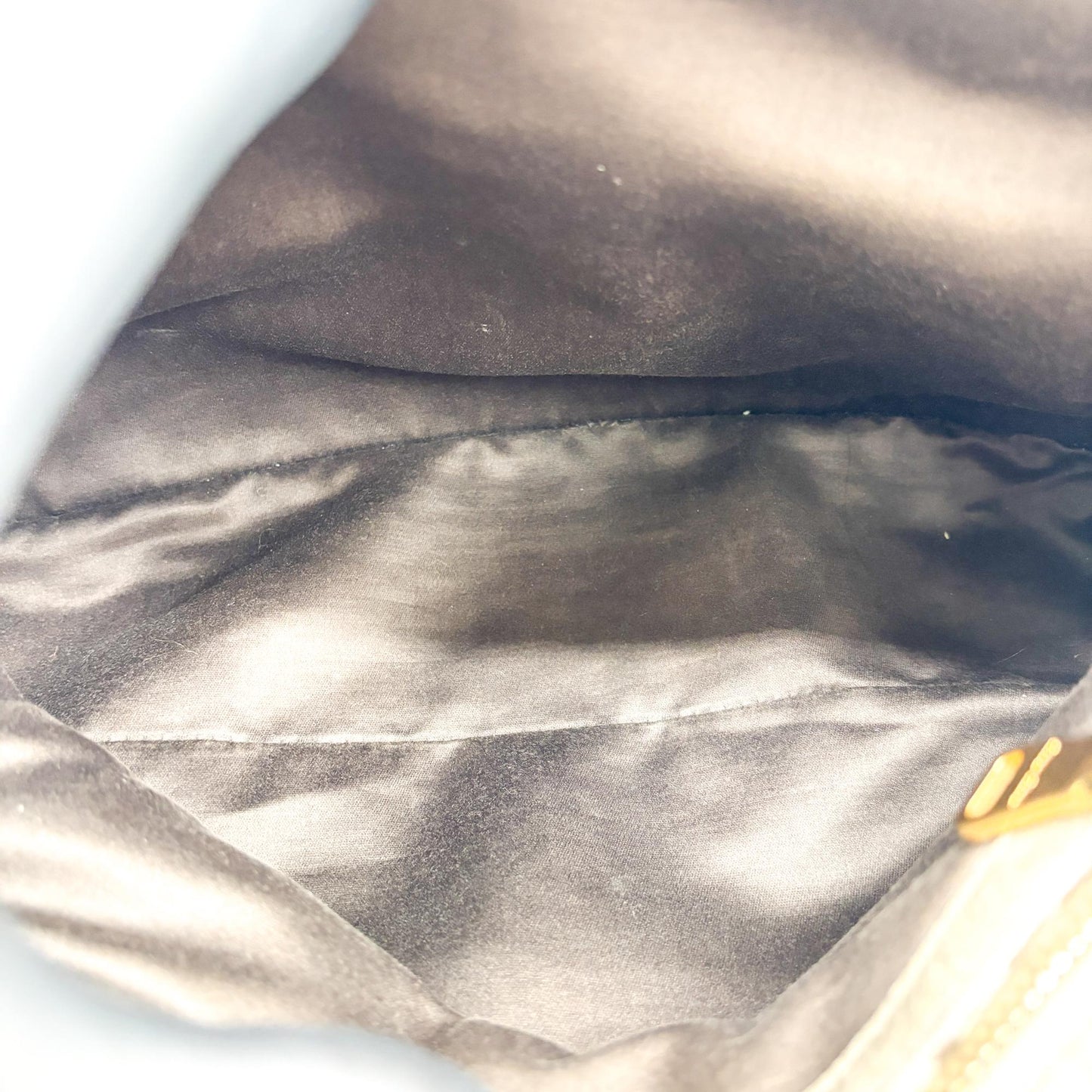 Miu Miu Vitello Shine Tote Bag Brown