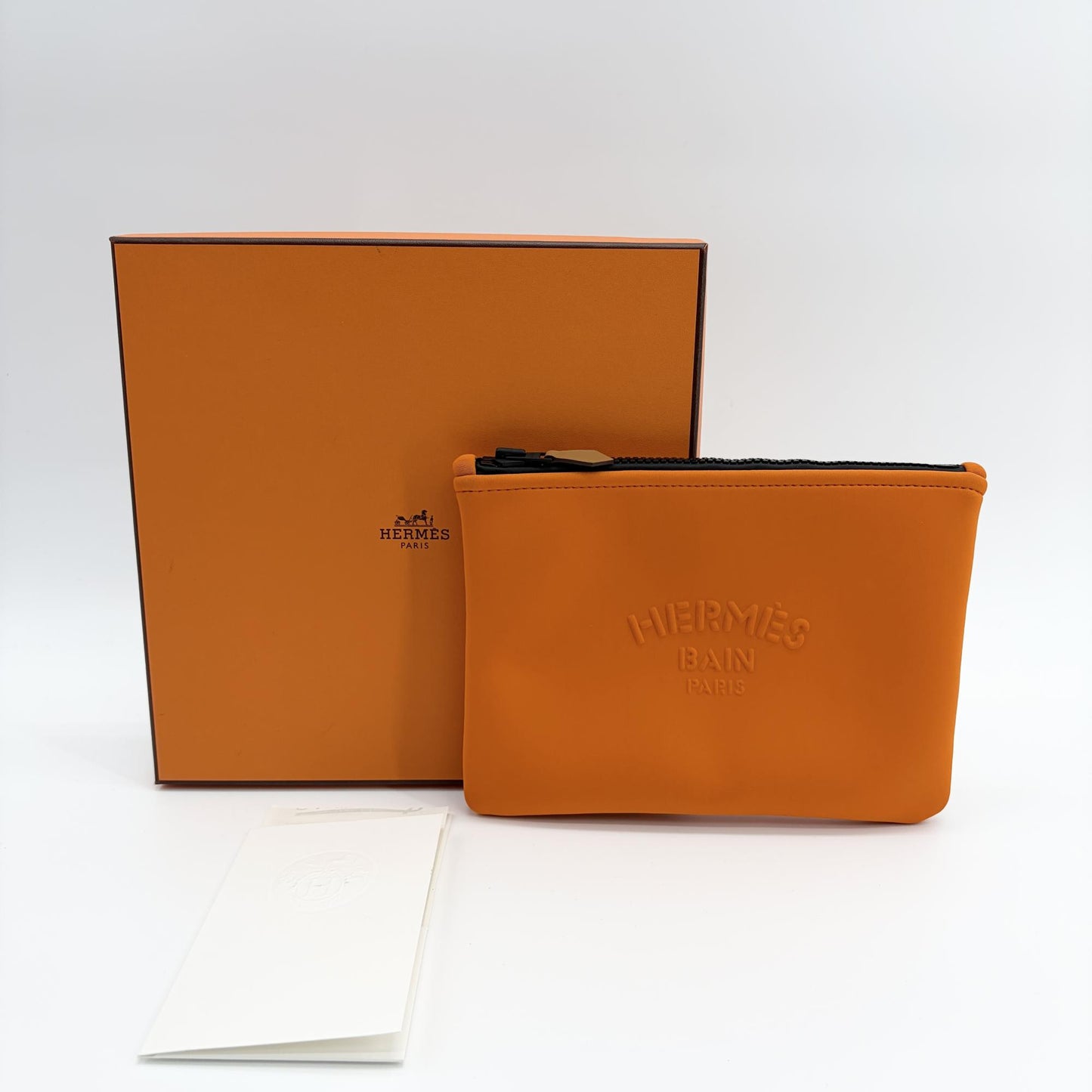 Hermès Neovein Flat Pouch MM Orange