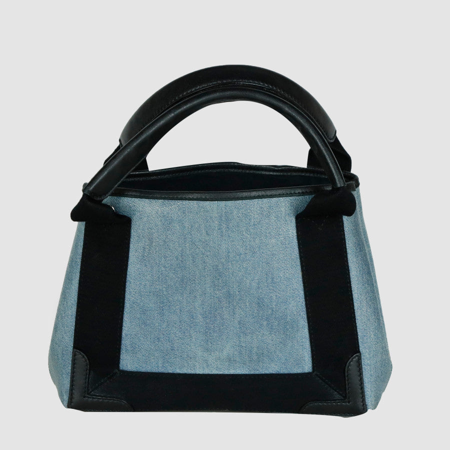 XS Coated Denim Cabas Tote Bag 390346