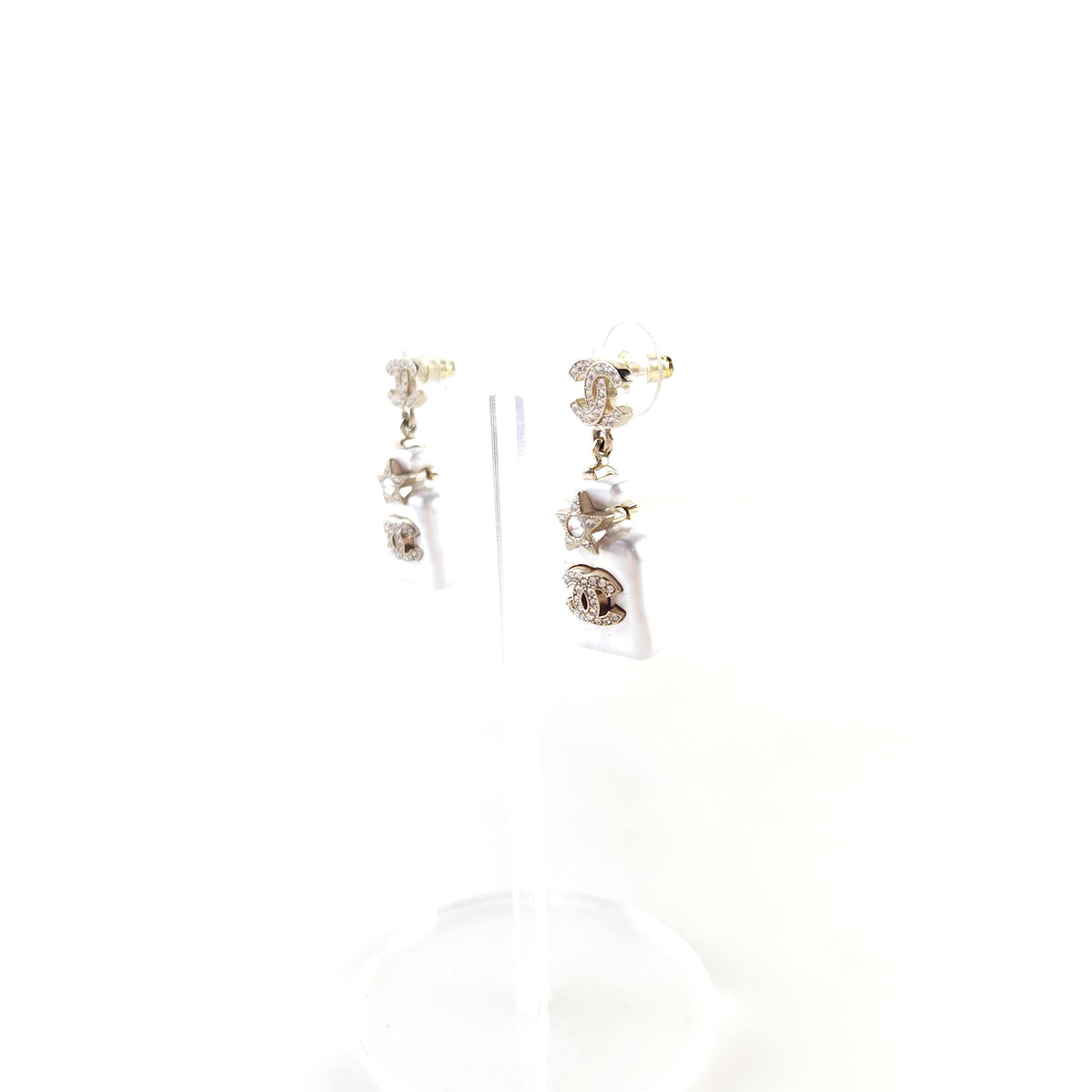 CC Bottle Pearl Earrings ABA840B