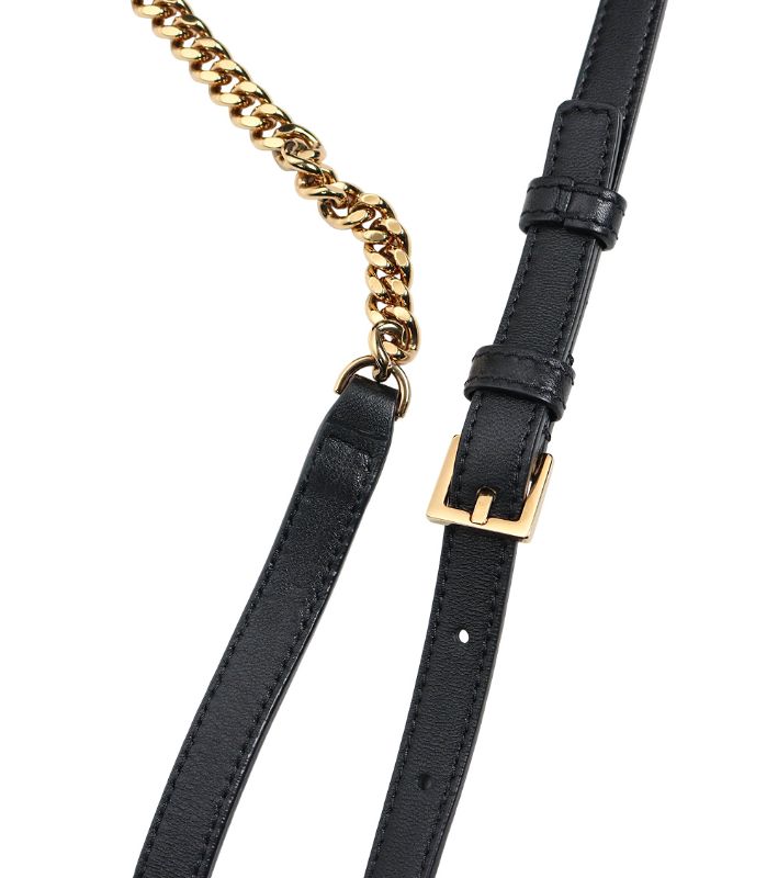 Versace Black Quilted Medusa Shoulder Bag