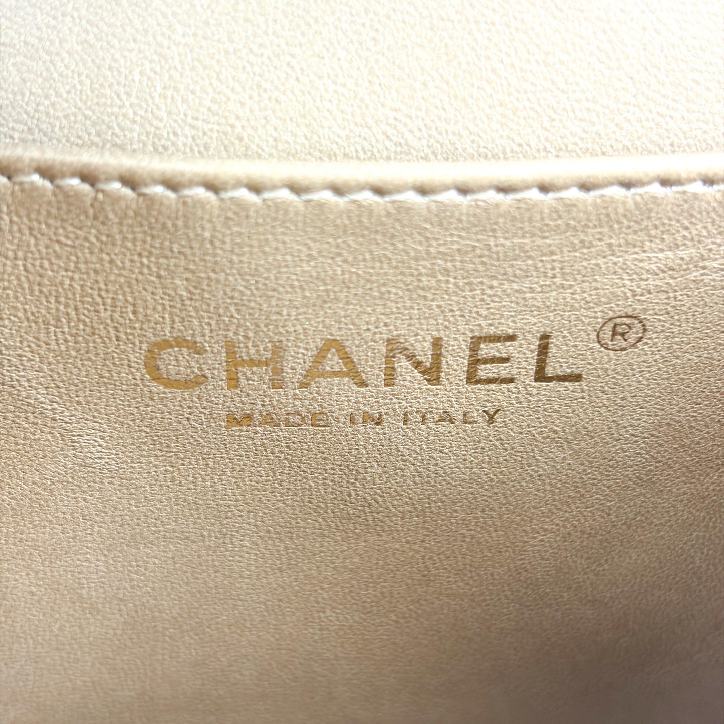 Chanel Lambskin Pearl Top Handle Mini Flap Bag Black Gold Hardware