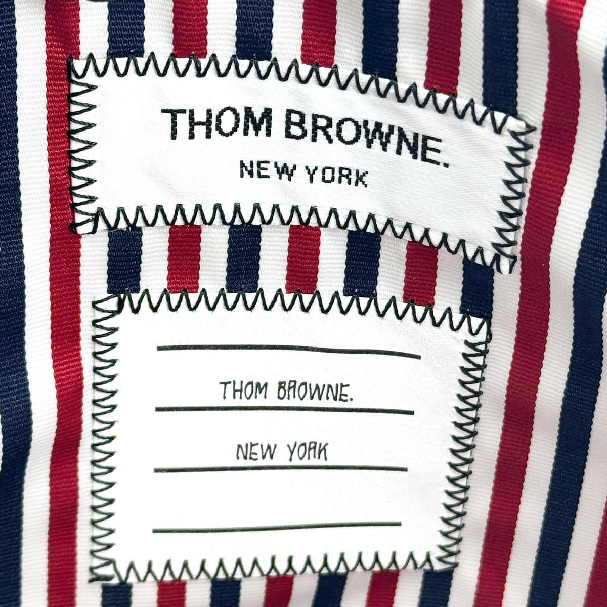 Thom Browne Pebble Grain Leather Medium Document Holder Navy