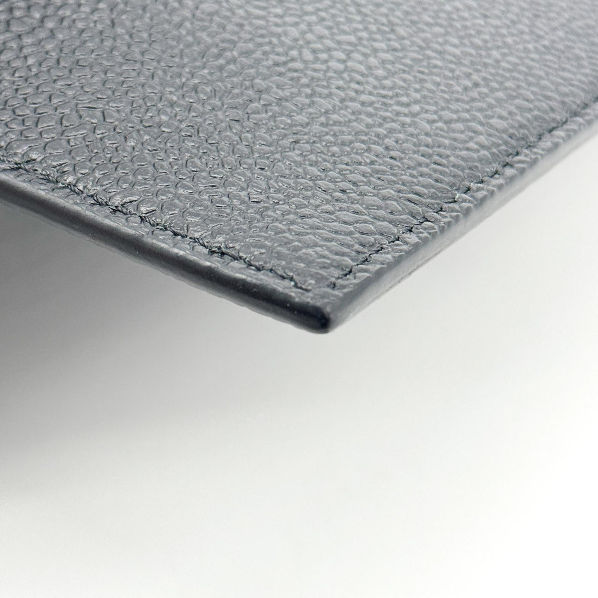 Thom Browne Pebble Grain Leather Medium Document Holder Navy