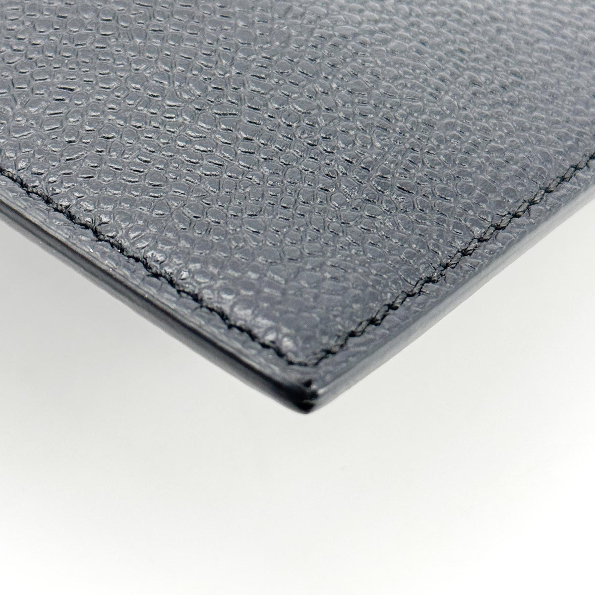 Thom Browne Pebble Grain Leather Medium Document Holder Navy