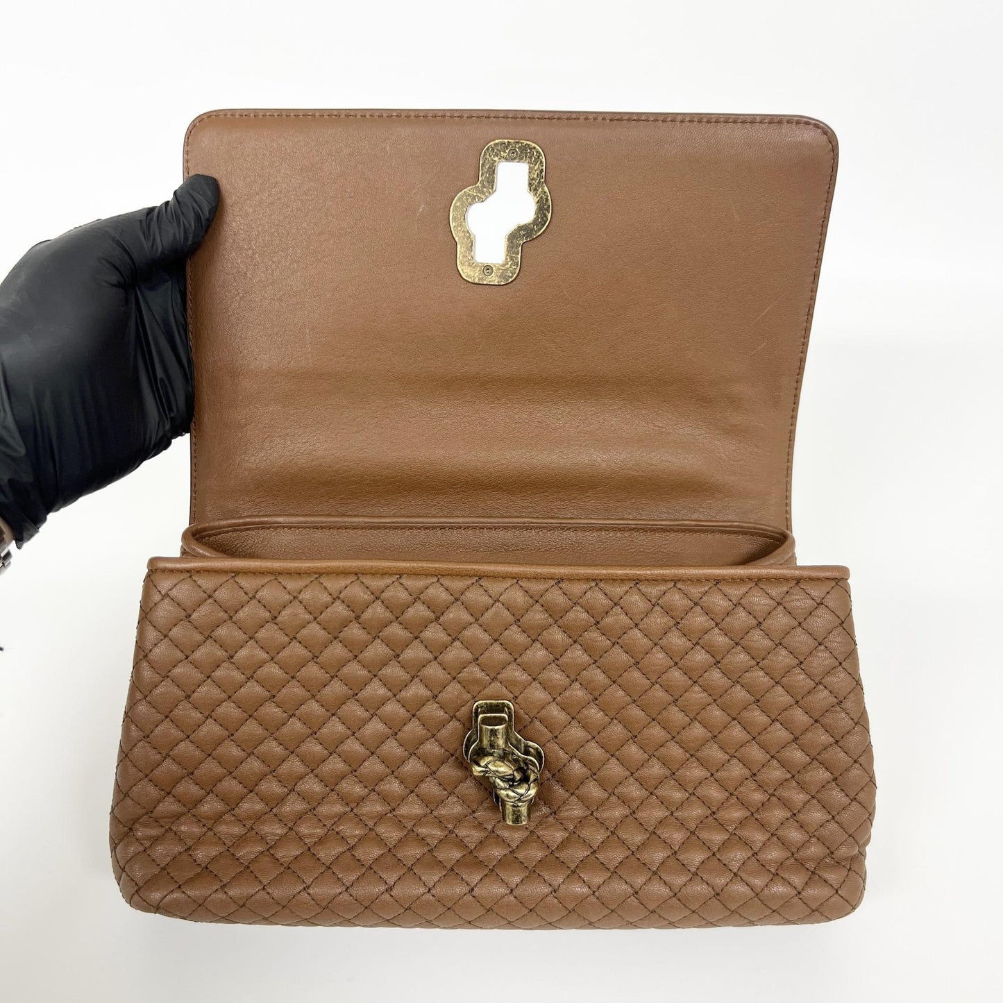 Bottega Veneta Intrecciato Olympia Note Shoulder Bag