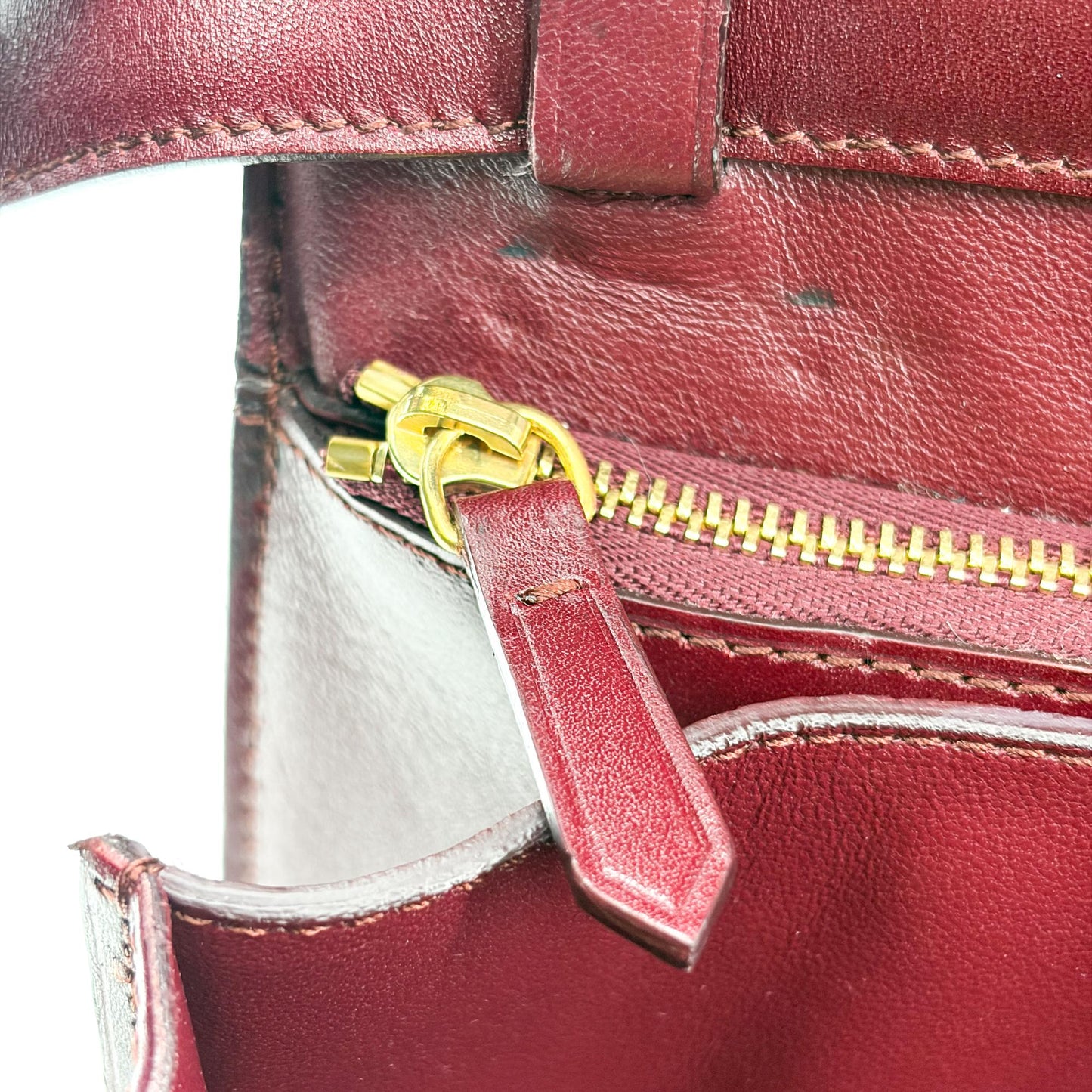 Celine Medium Classic Box Bag Burgundy