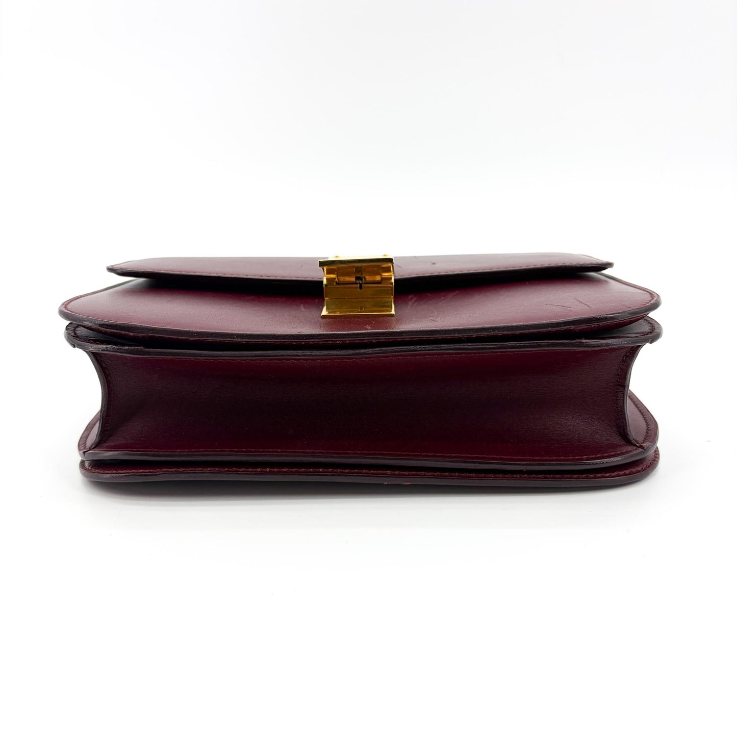 Celine Medium Classic Box Bag Burgundy