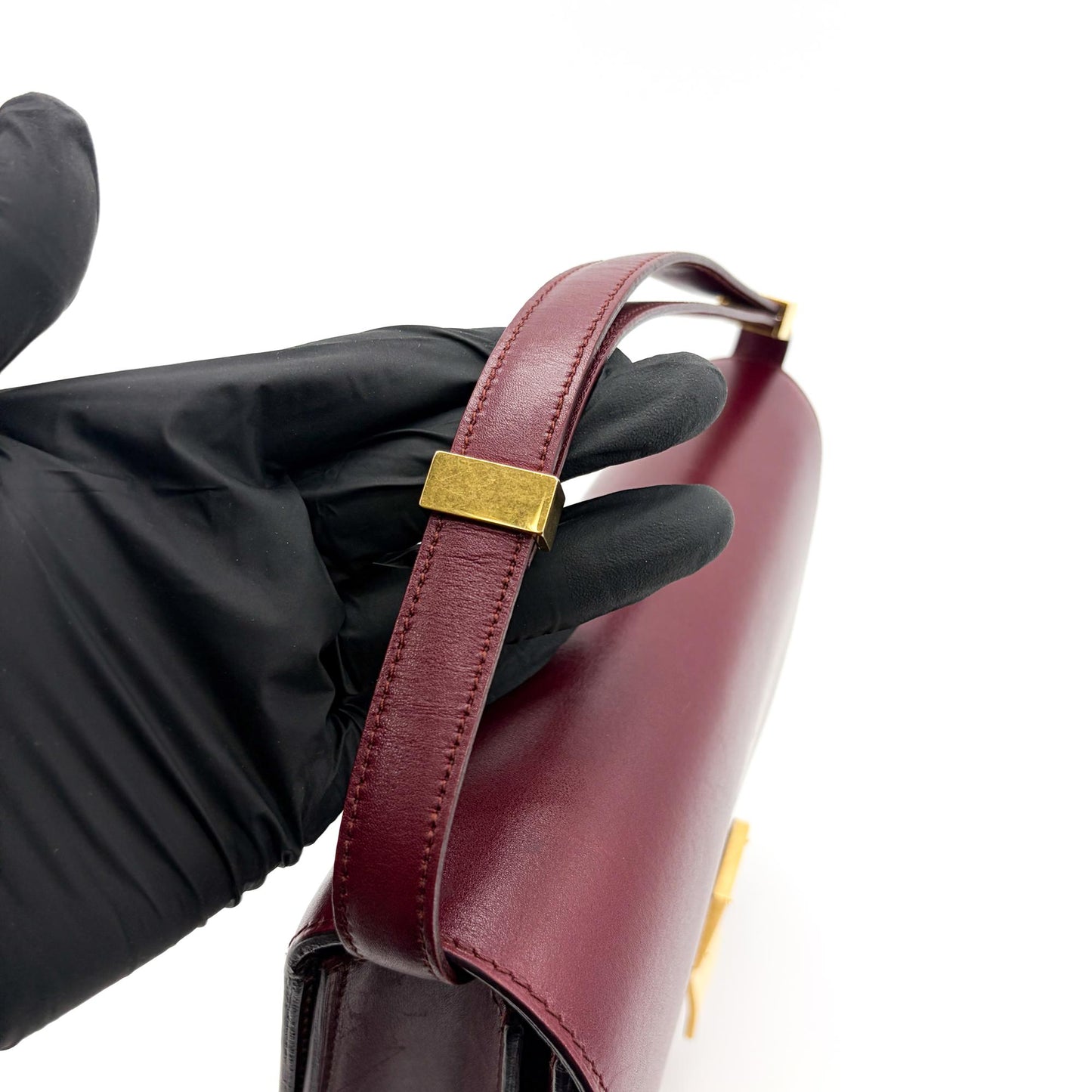 Celine Medium Classic Box Bag Burgundy