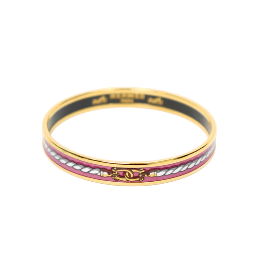 Hermès Pink Bangle Bracelet