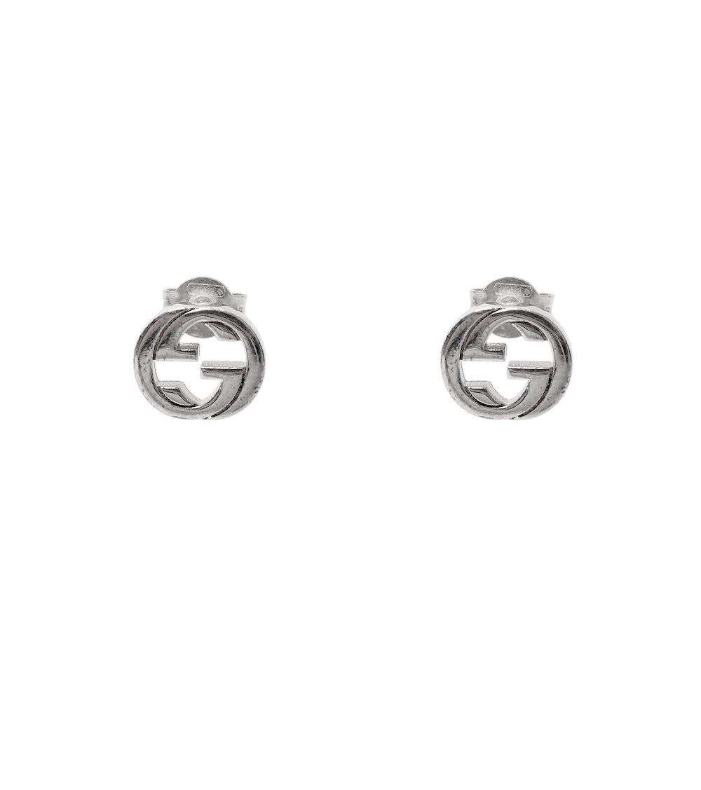Gucci Interlocking G Silver Earrings