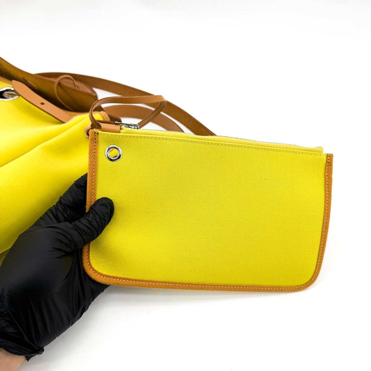 Hermès Herbag Zip 31 Lime Brown D Engraving