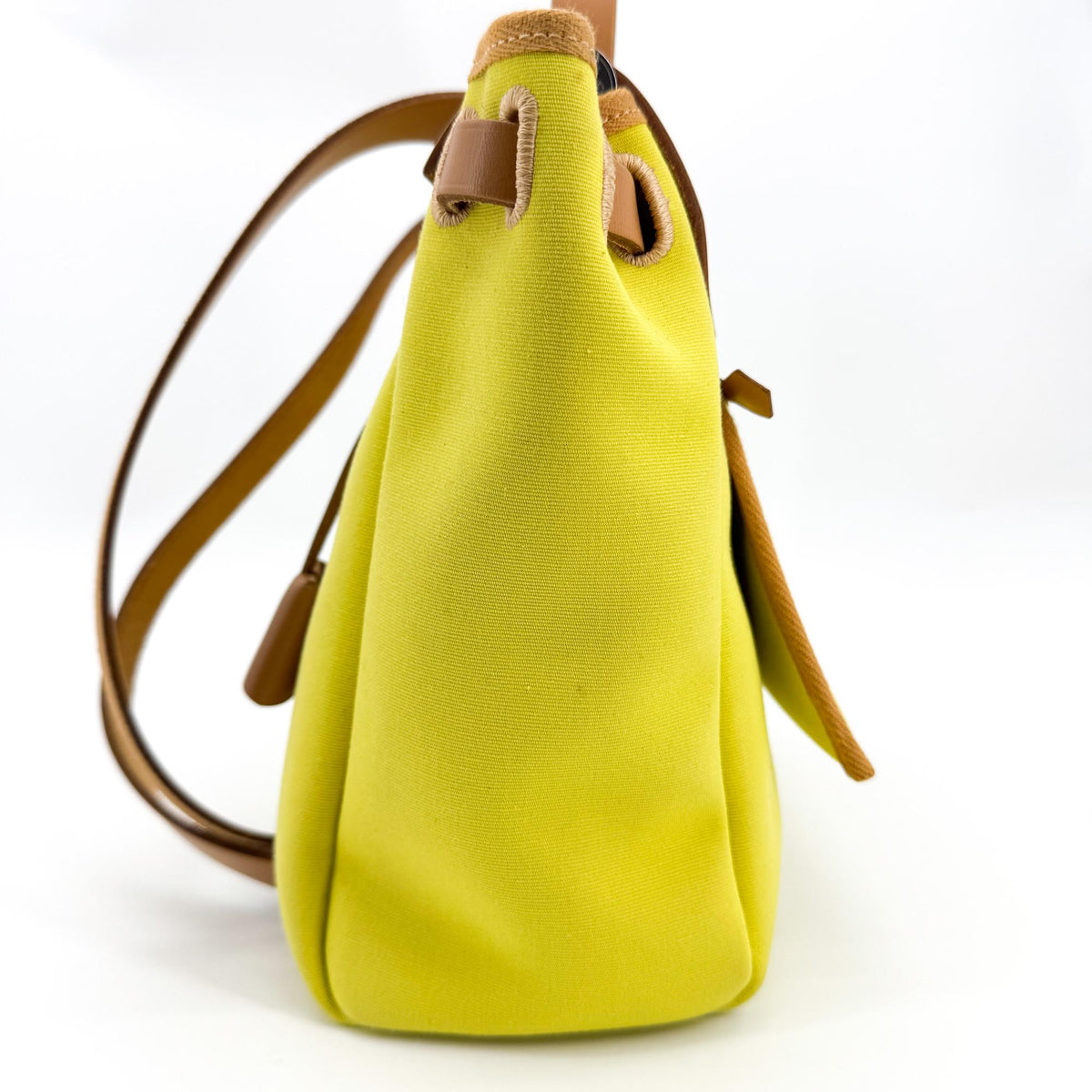 Hermès Herbag Zip 31 Lime Brown D Engraving