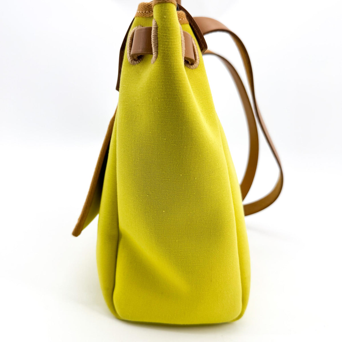 Hermès Herbag Zip 31 Lime Brown D Engraving