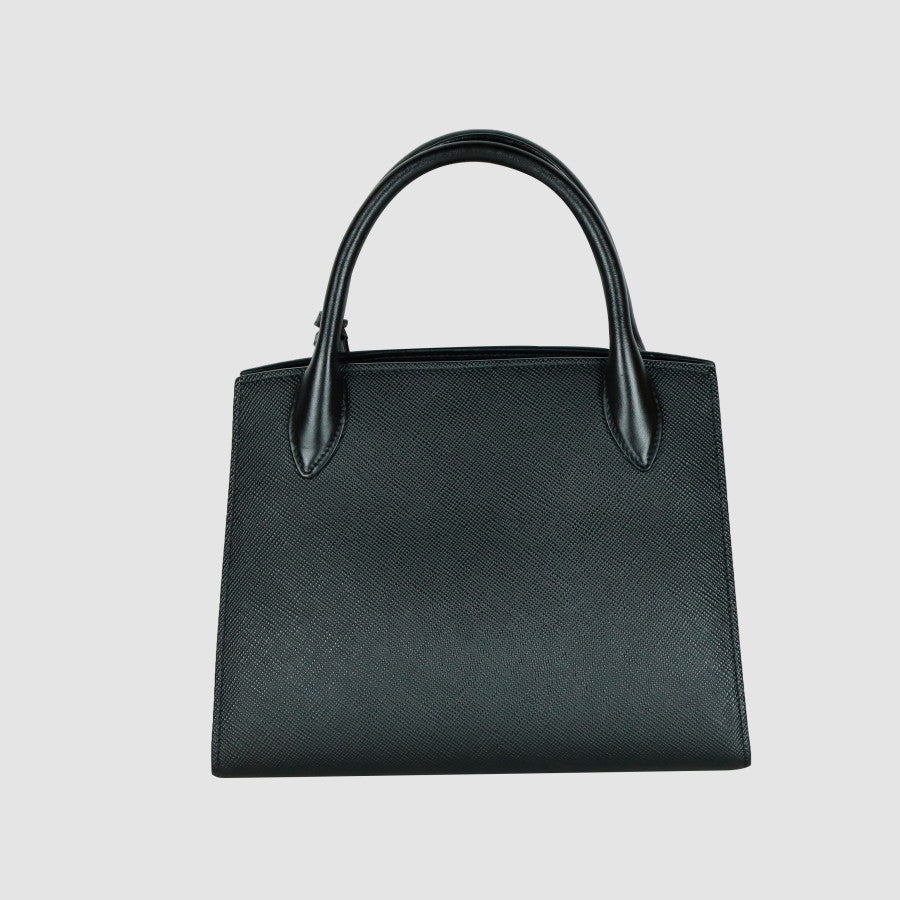 Small Saffiano Monochrome Tote Shoulder Bag 1BA156