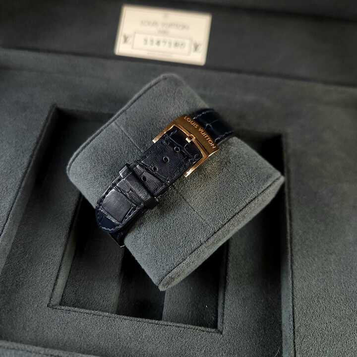 40 Voyage Flying Tourbillon Gold and Leather Watch