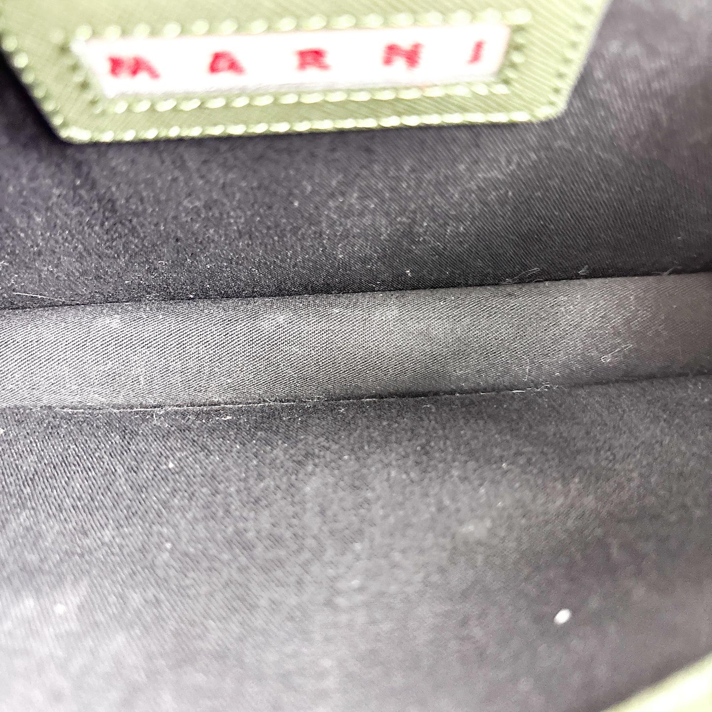 Marni Saffiano Trunk Bag Medium Deep Green