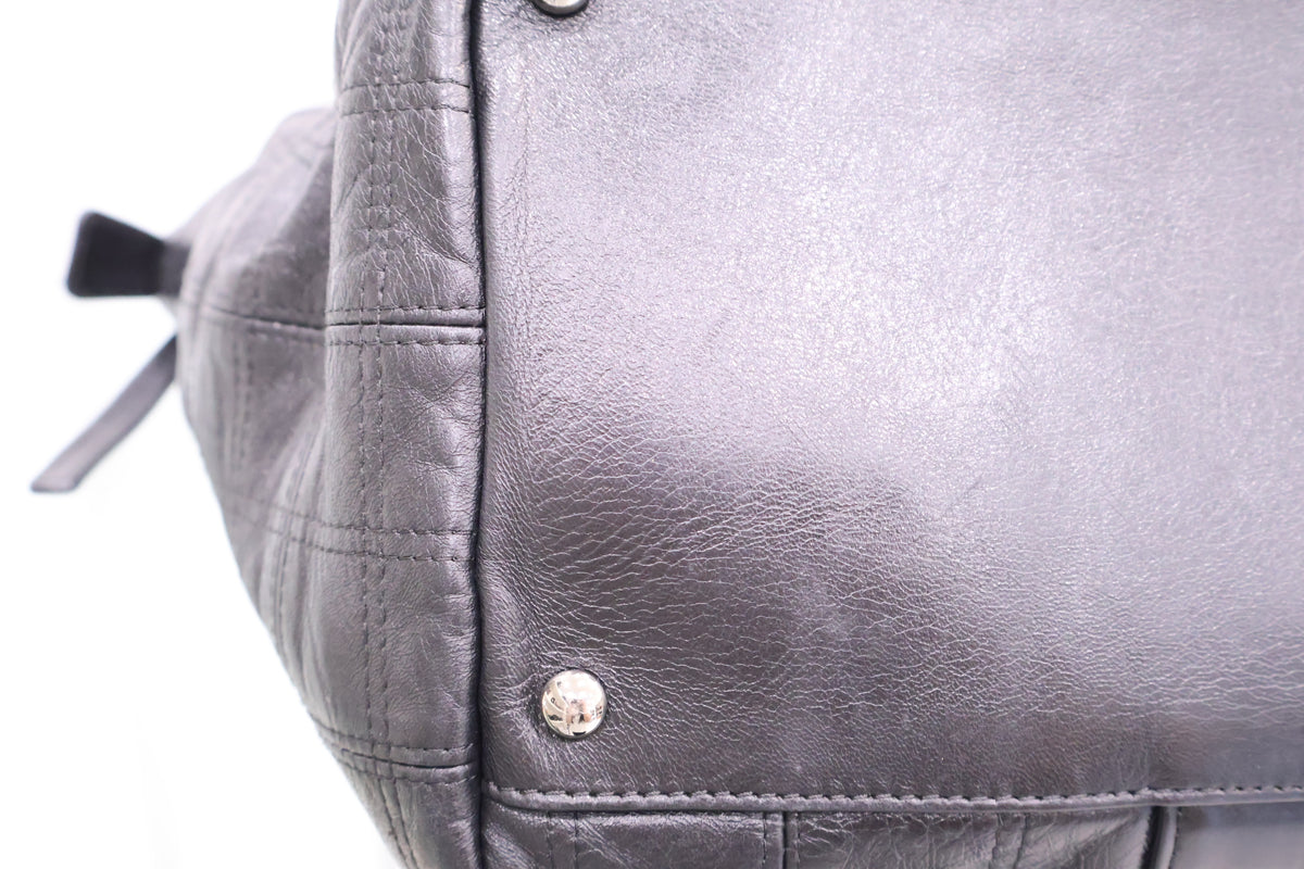 LAX Chocolate Bar Quilted Shopping Tote Bag