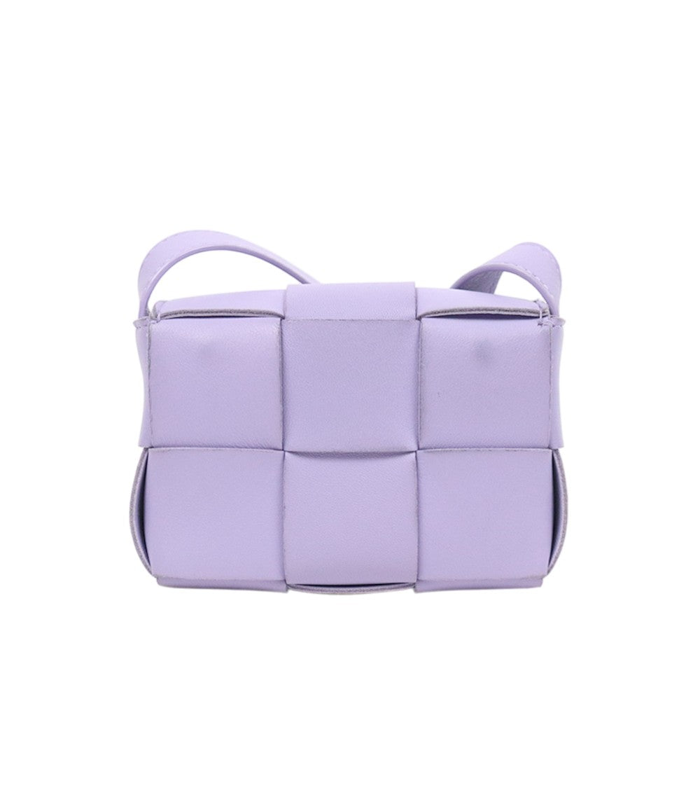 Bottega Veneta Mini Purple Cassette Crossbody Bag
