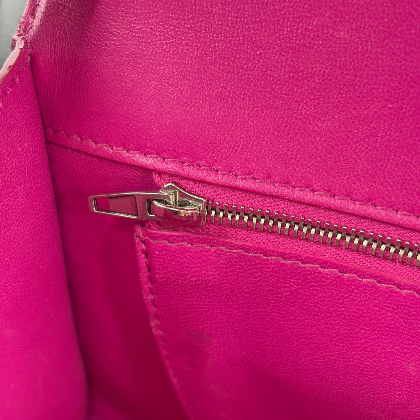Balenciaga Hourglass XS Top Handle Bag Fuchsia