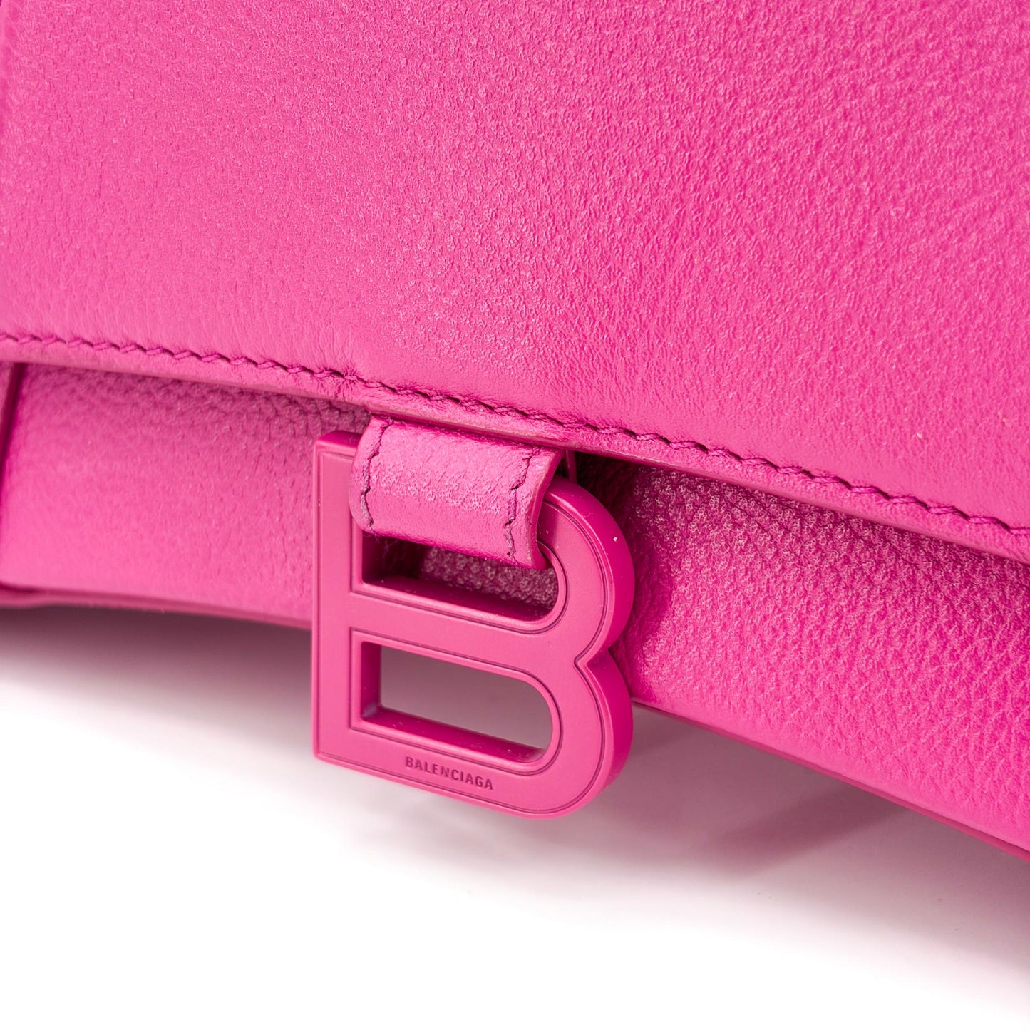 Balenciaga Hourglass XS Top Handle Bag Fuchsia