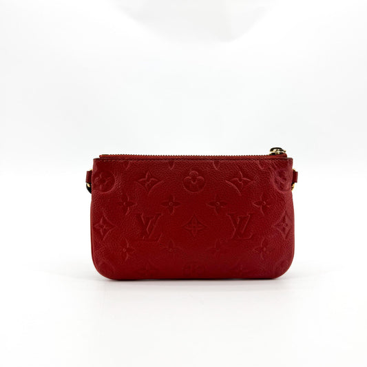 Louis Vuitton Monogram Empreinte Mini Pochette Accessoires Red