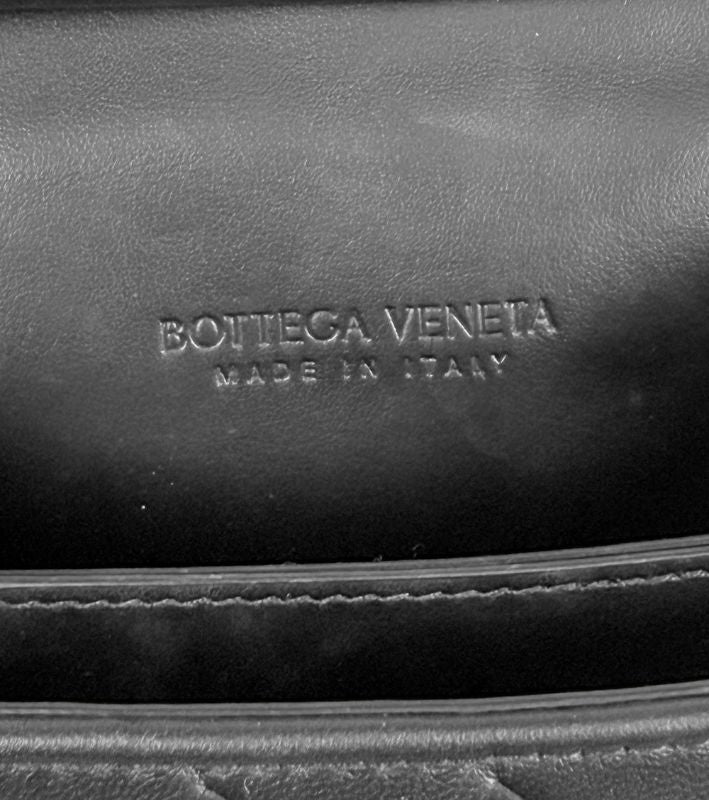 Bottega Veneta Black Mini Intrecciato Crossbody Bag