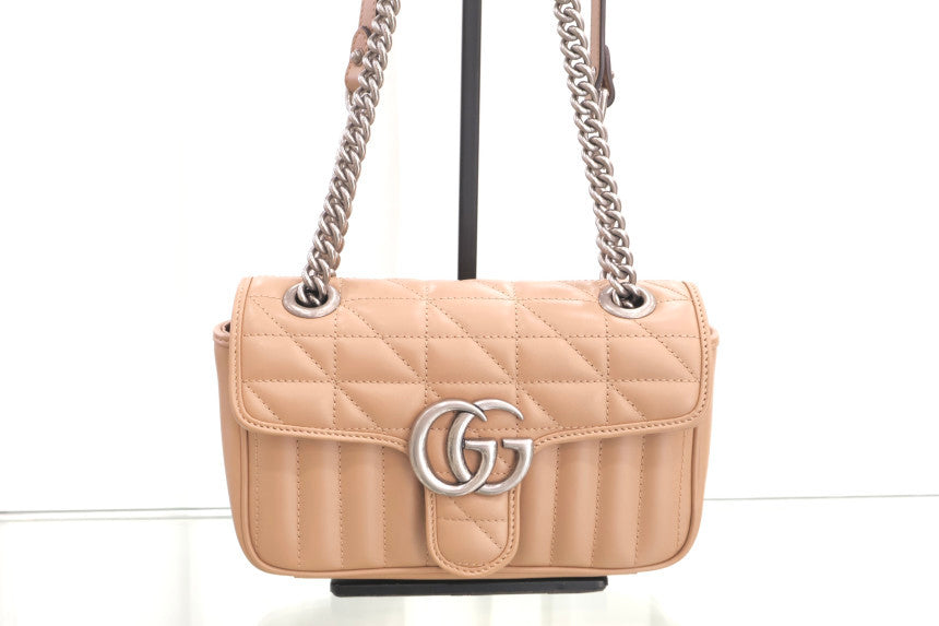 GG Marmont Matelassé Mini Cross Shoulder Bag 446744