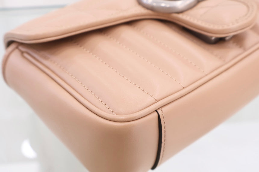 GG Marmont Matelassé Mini Cross Shoulder Bag 446744