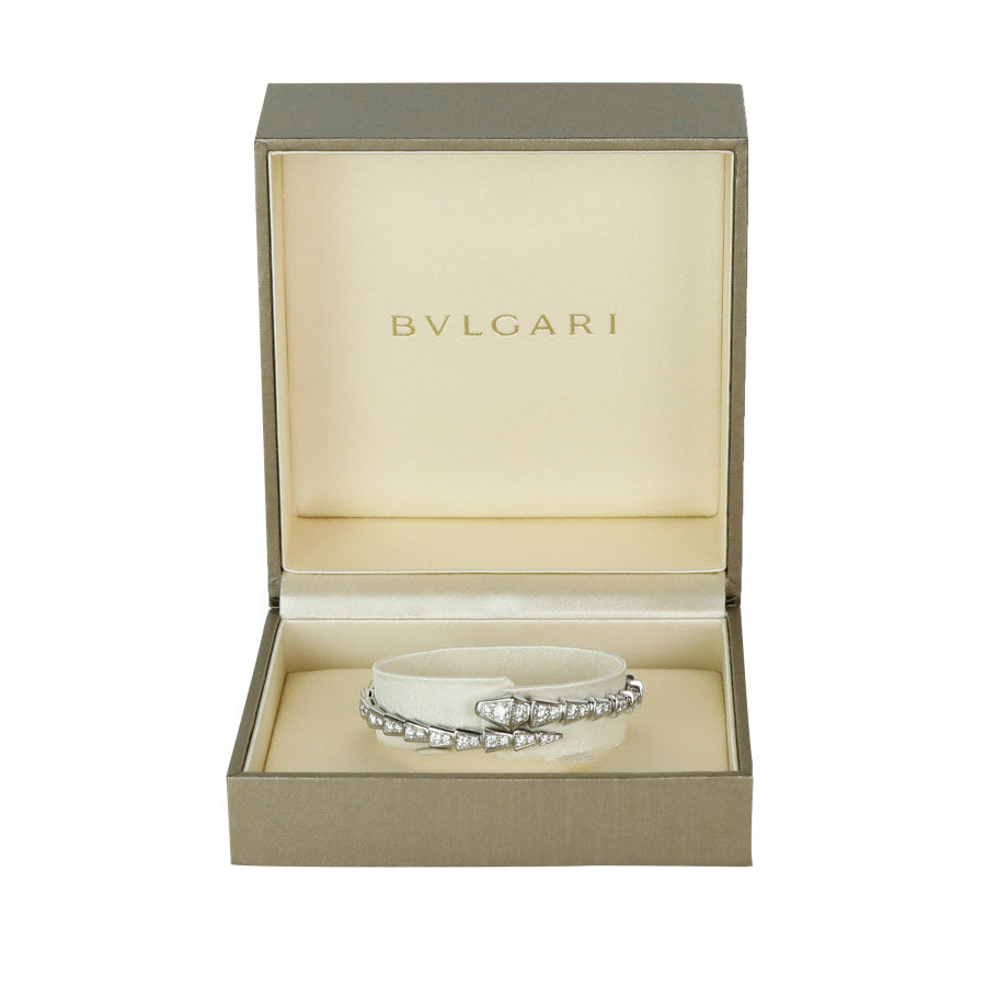 S Serpenti Viper Diamond White Gold Bracelet