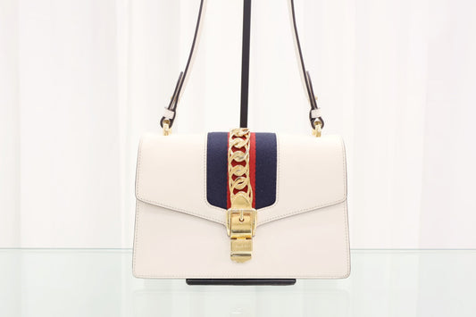 Sylvie Small Tote Shoulder Bag White 421882