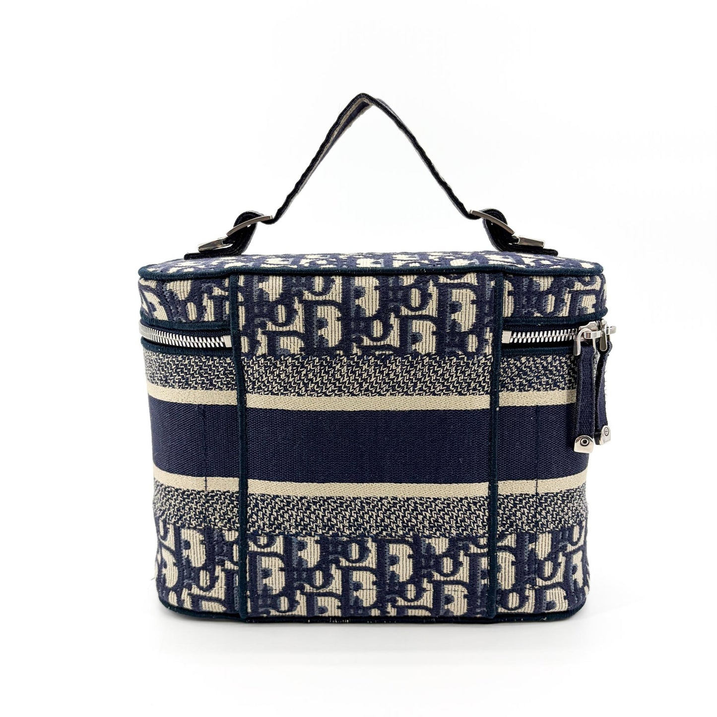 Dior Small Dior Travel Vanity Case Blue Oblique