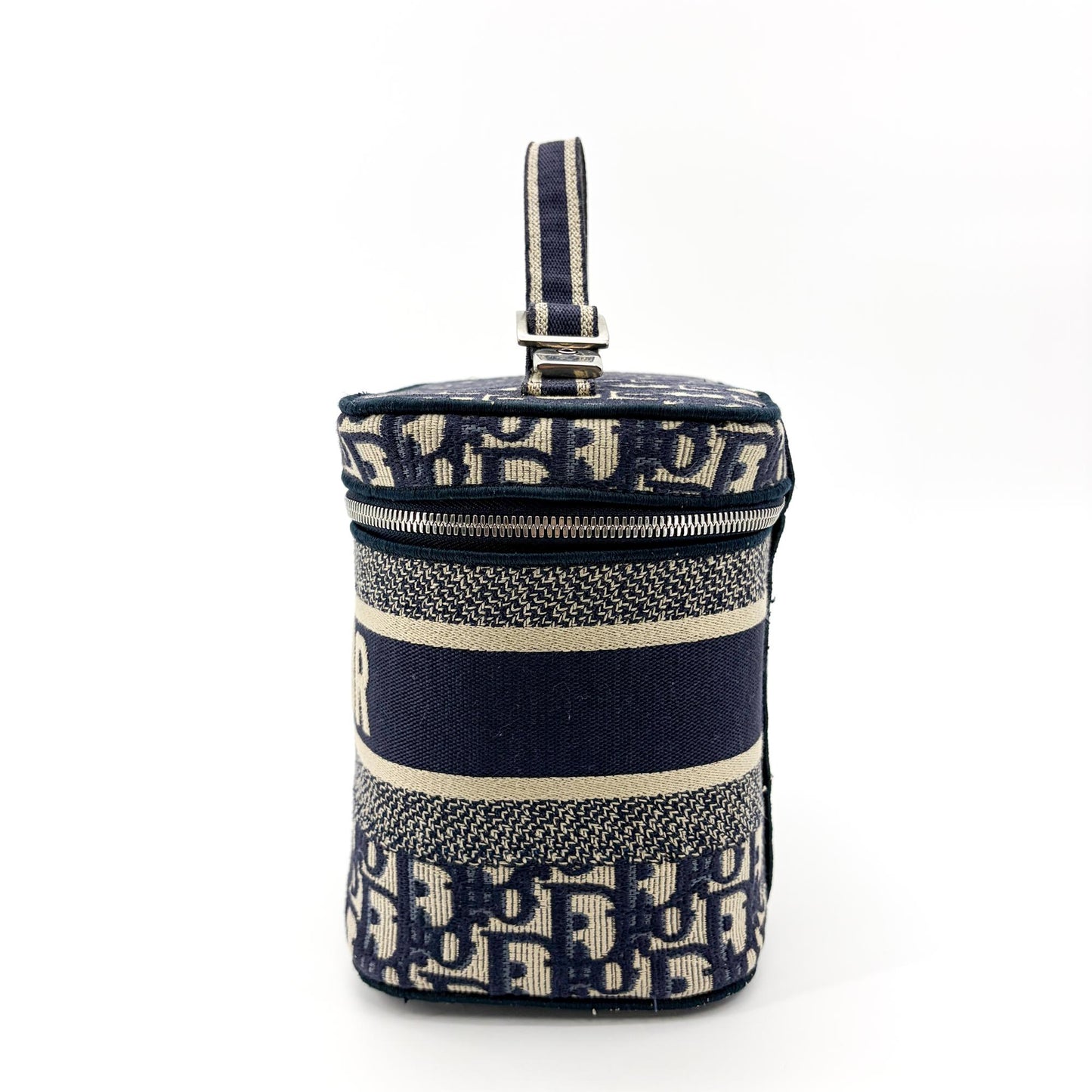 Dior Small Dior Travel Vanity Case Blue Oblique