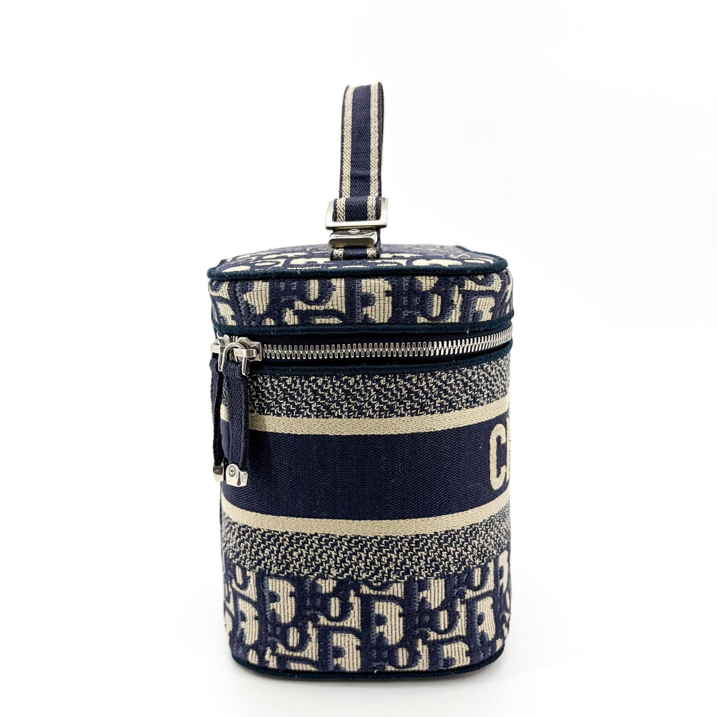 Dior Small Dior Travel Vanity Case Blue Oblique