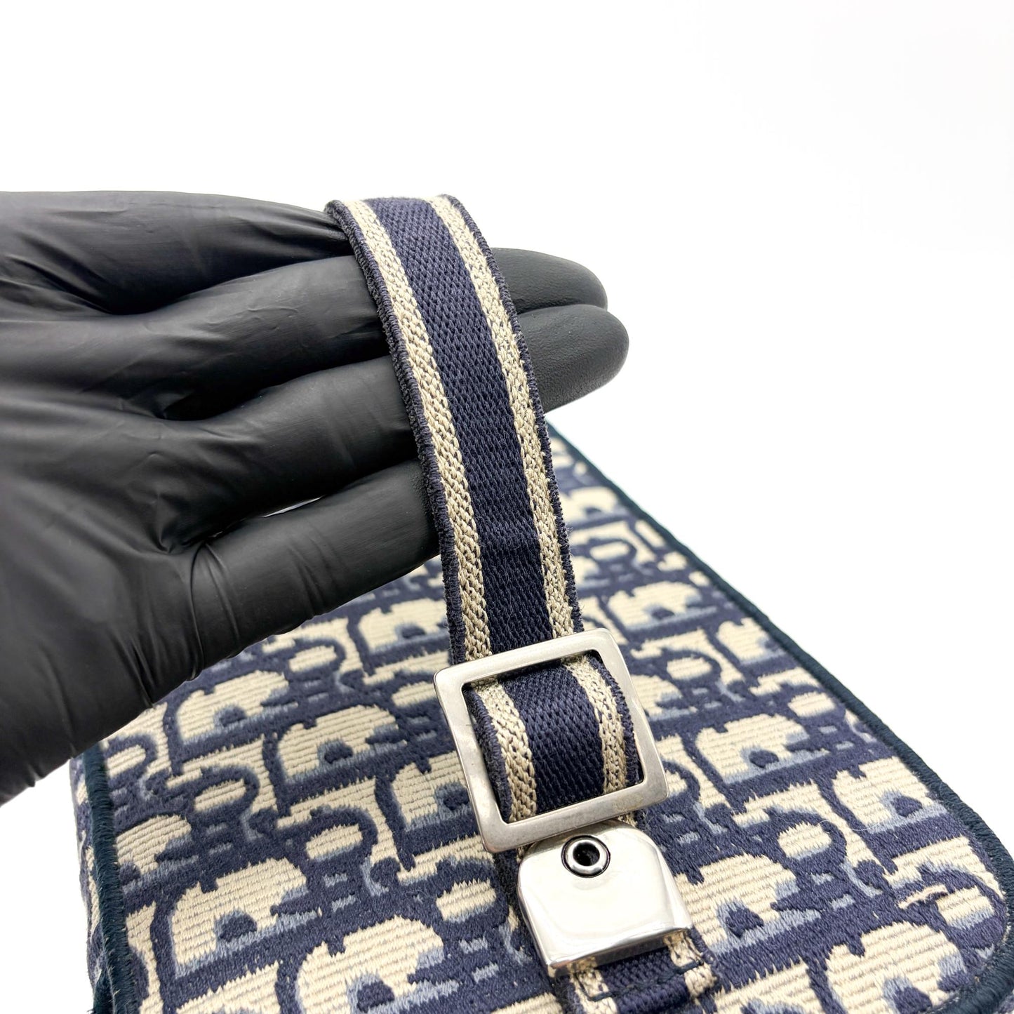 Dior Small Dior Travel Vanity Case Blue Oblique