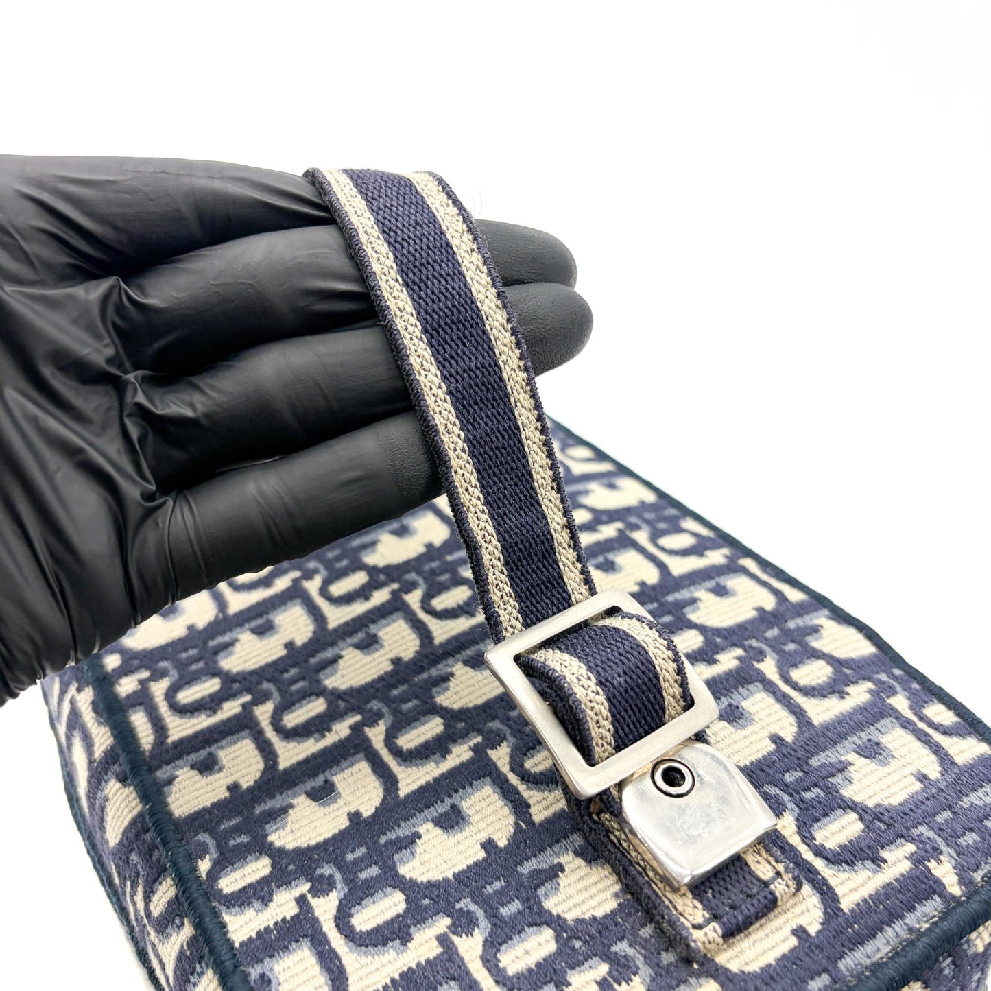 Dior Small Dior Travel Vanity Case Blue Oblique