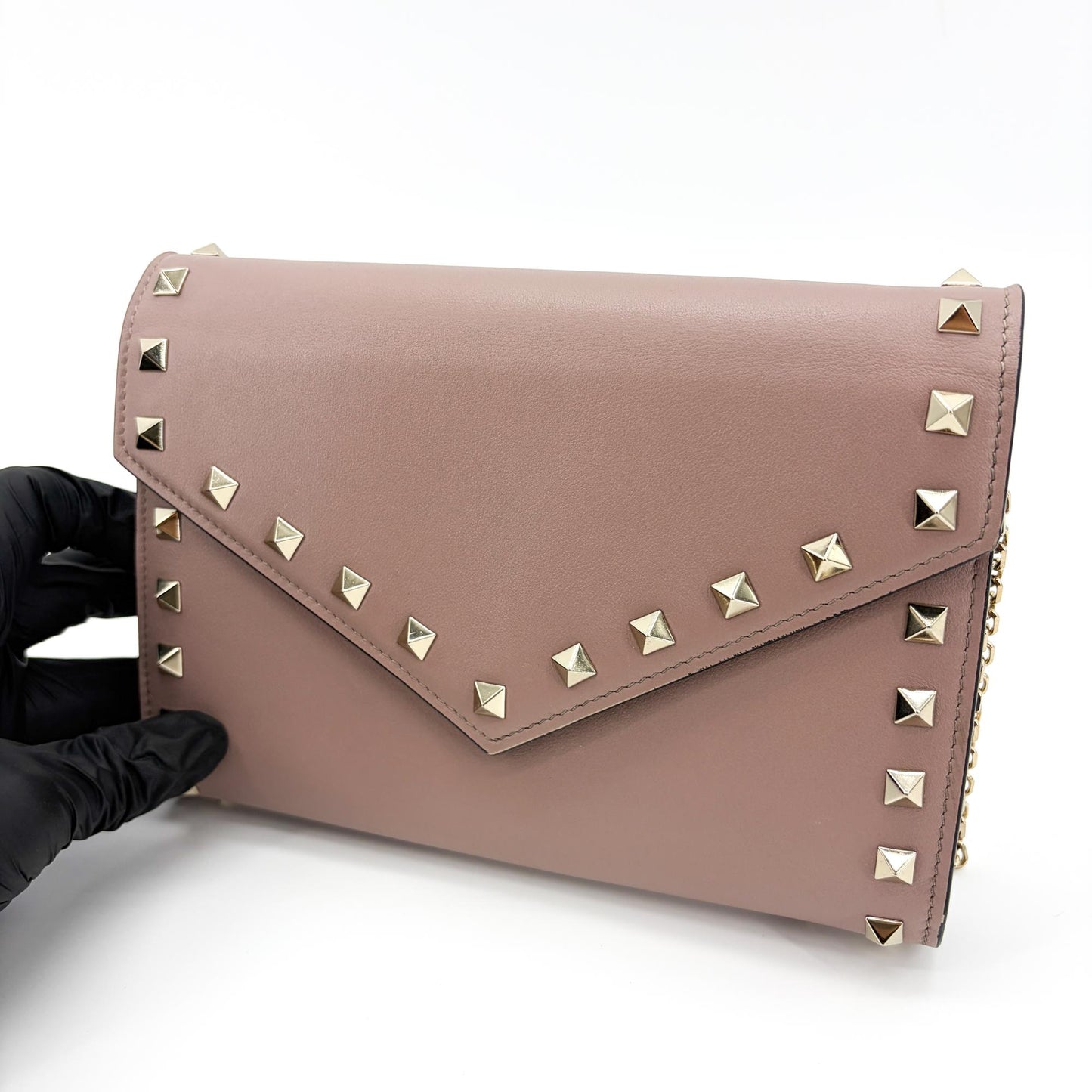 Valentino Garavani Rockstud Small Crossbody Bag Poudre
