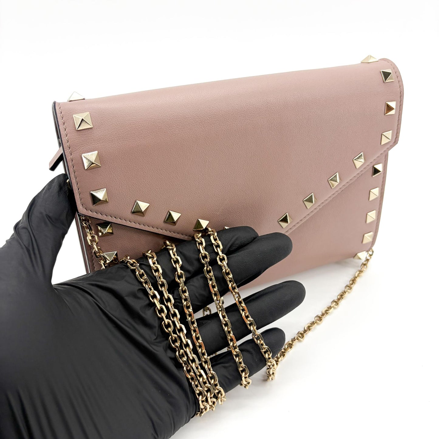Valentino Garavani Rockstud Small Crossbody Bag Poudre