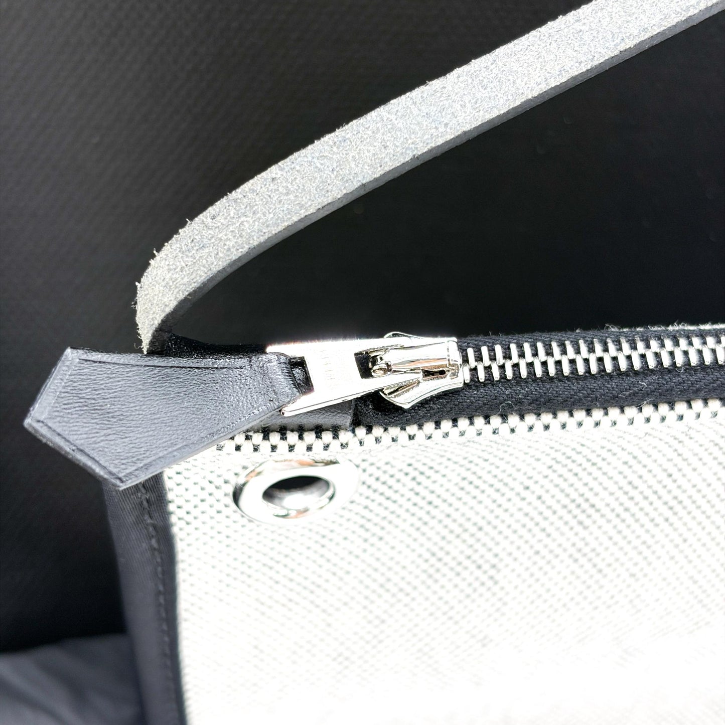 Hermès Herbag Zip 31 Black Ecrou Silver Hardware