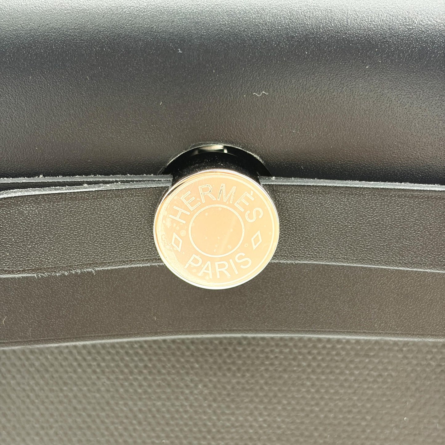 Hermès Herbag Zip 31 Black Ecrou Silver Hardware