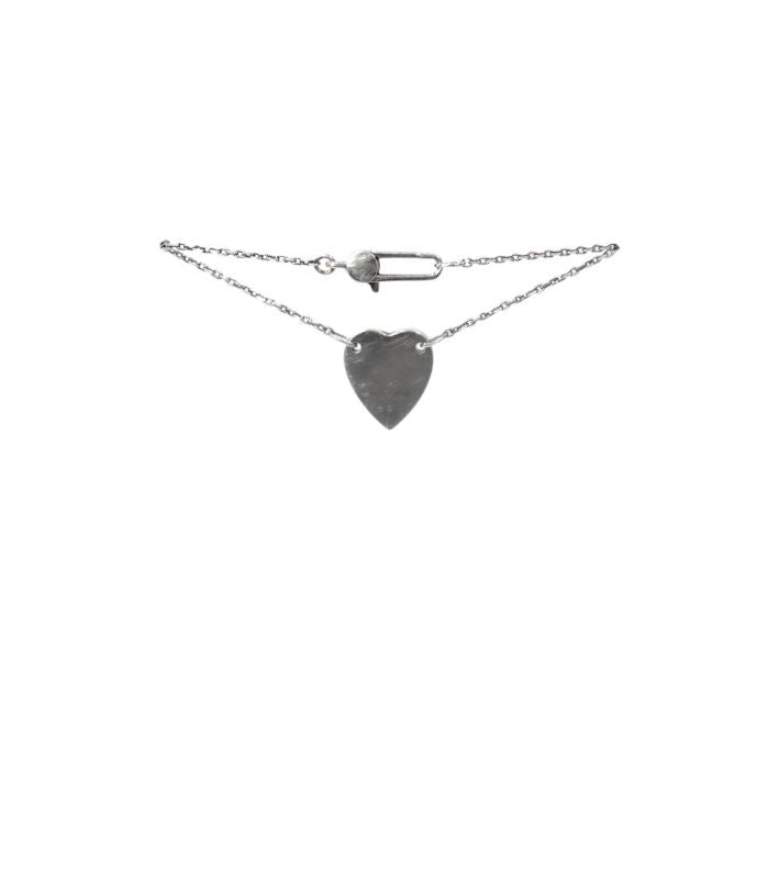 Gucci Trademark Heart Silver Bracelet