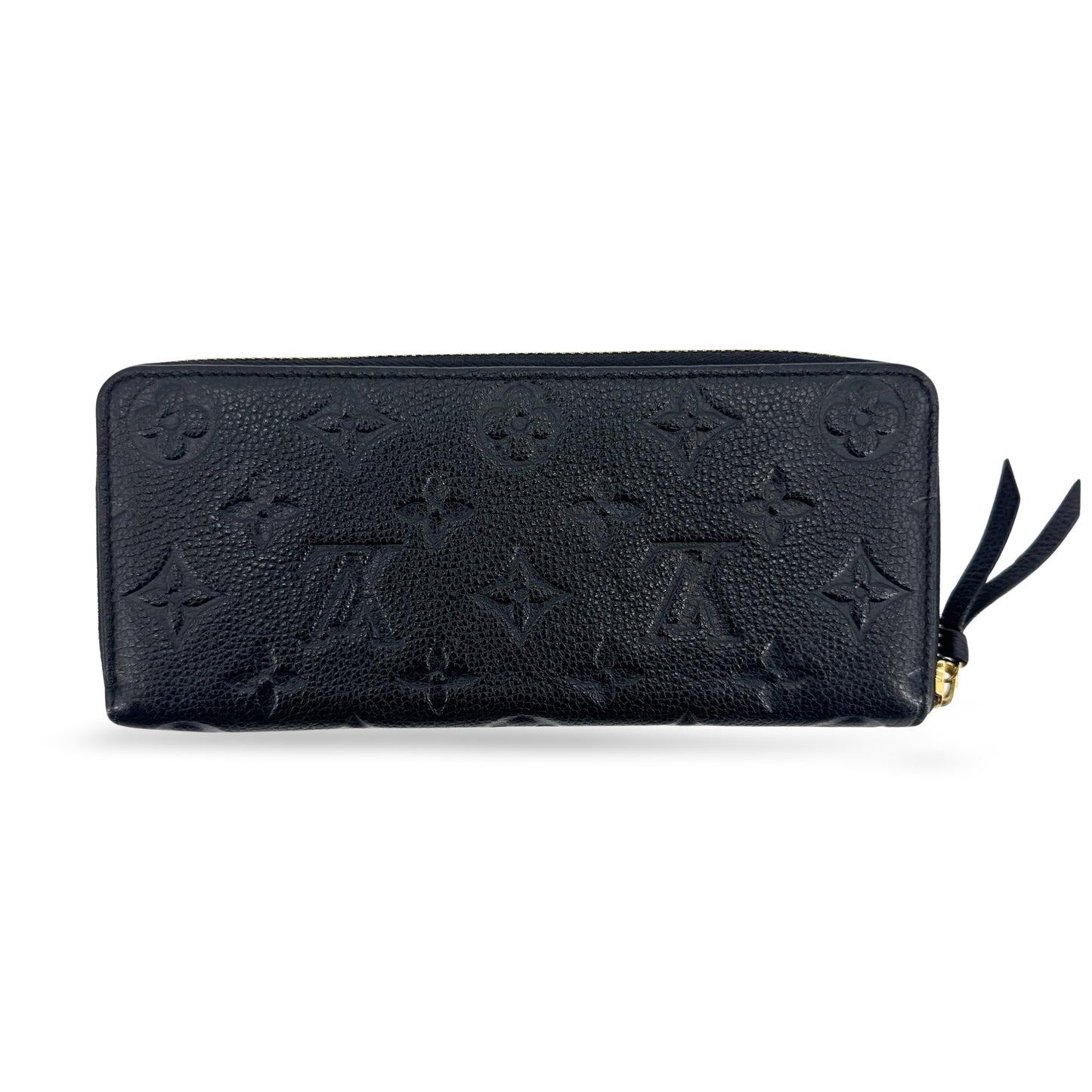 Louis Vuitton Monogram Empreinte Zippy Wallet Black