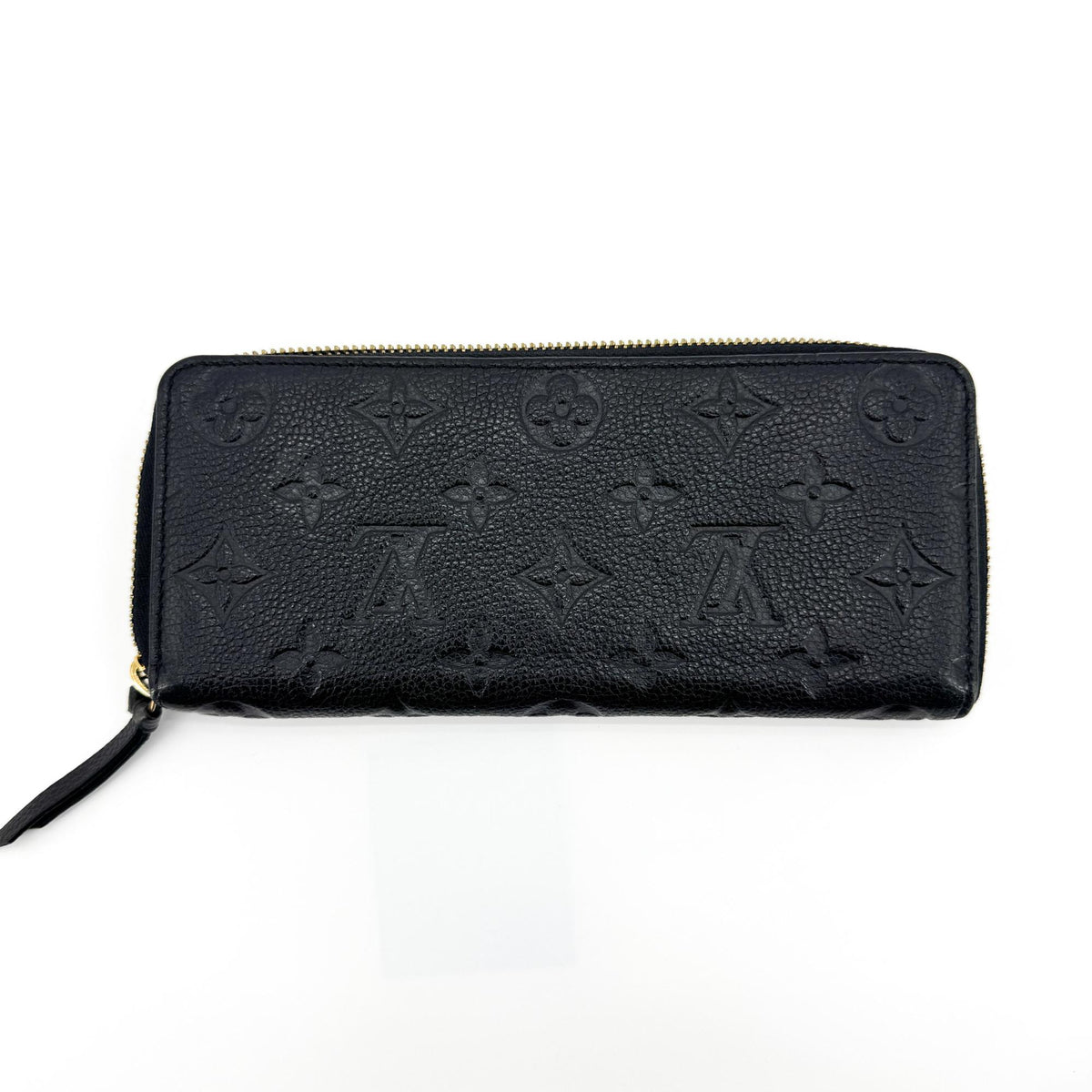Louis Vuitton Monogram Empreinte Zippy Wallet Black
