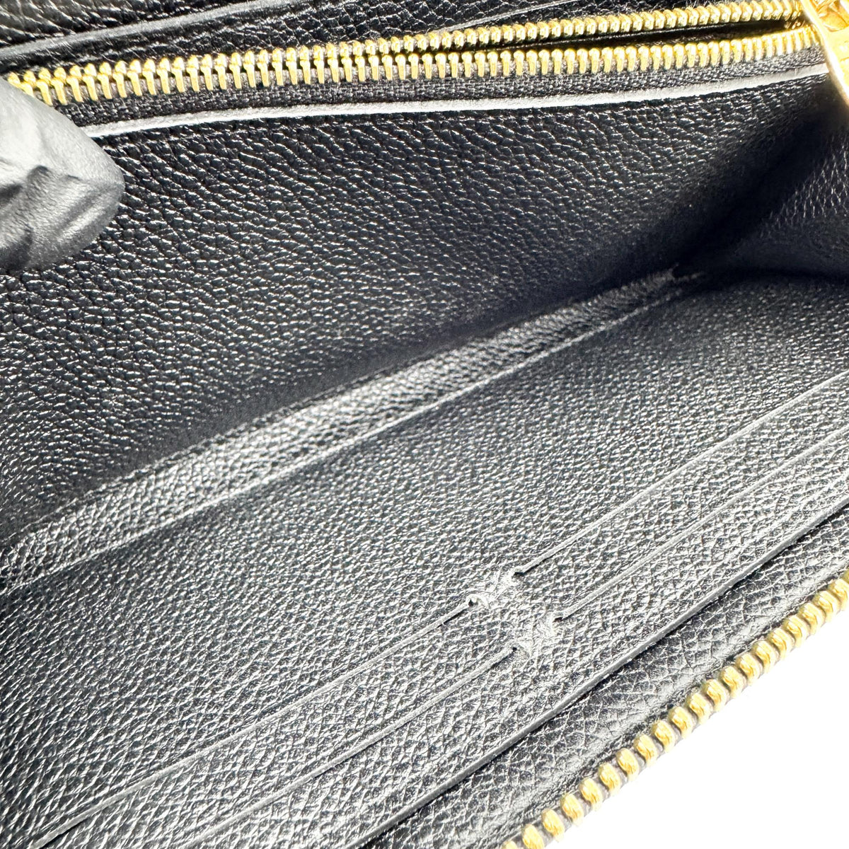 Louis Vuitton Monogram Empreinte Zippy Wallet Black