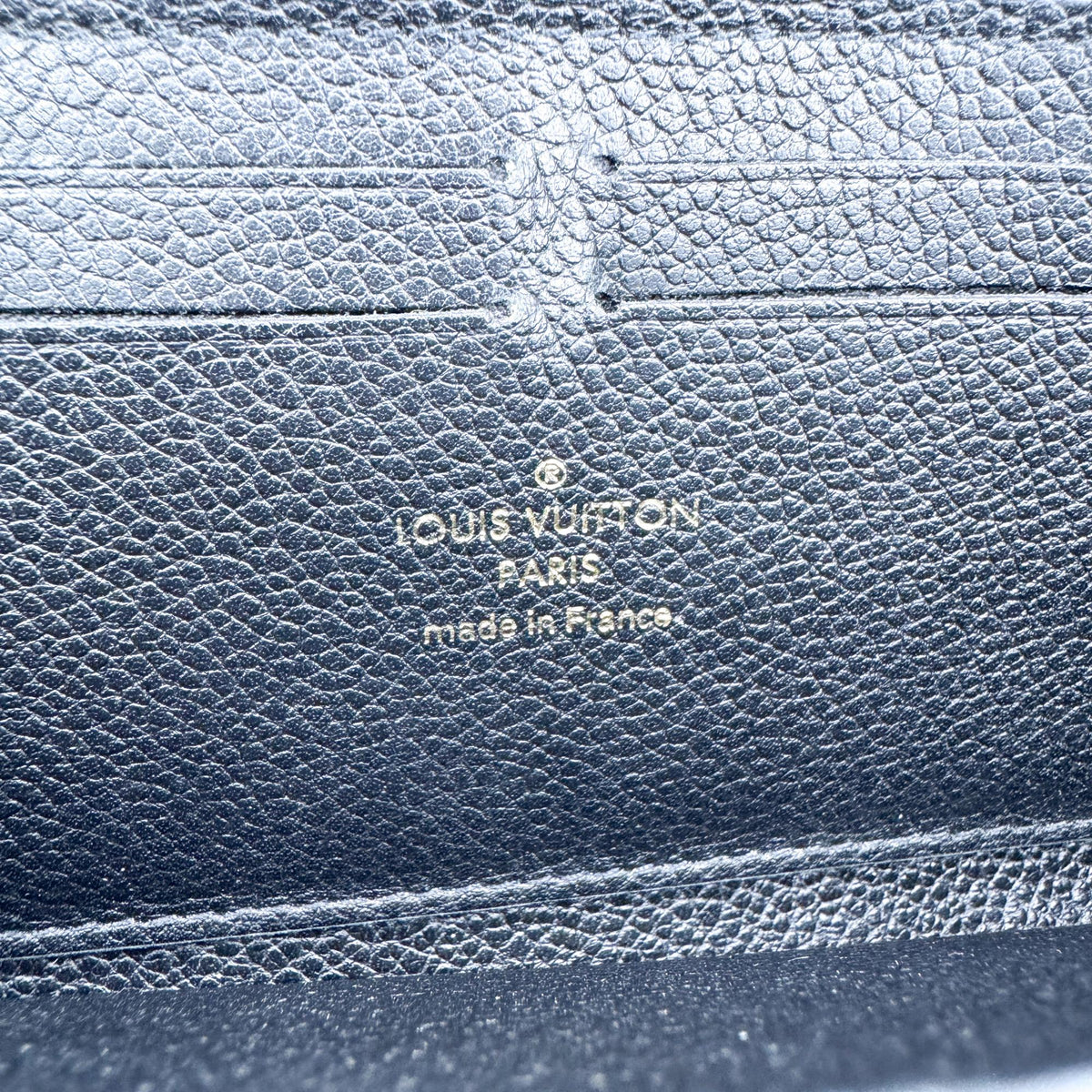 Louis Vuitton Monogram Empreinte Zippy Wallet Black