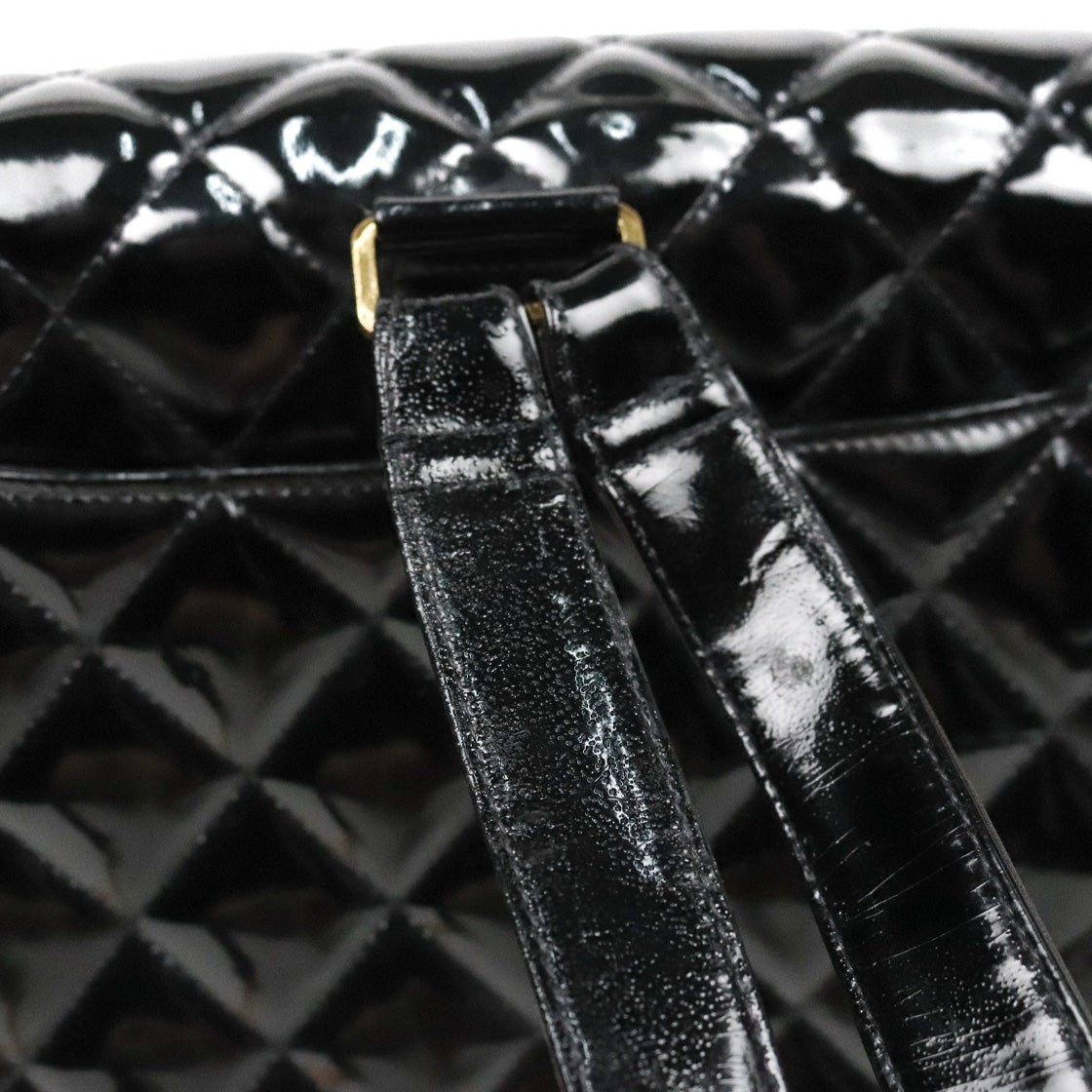 Chanel Black Faden Big CC Backpack