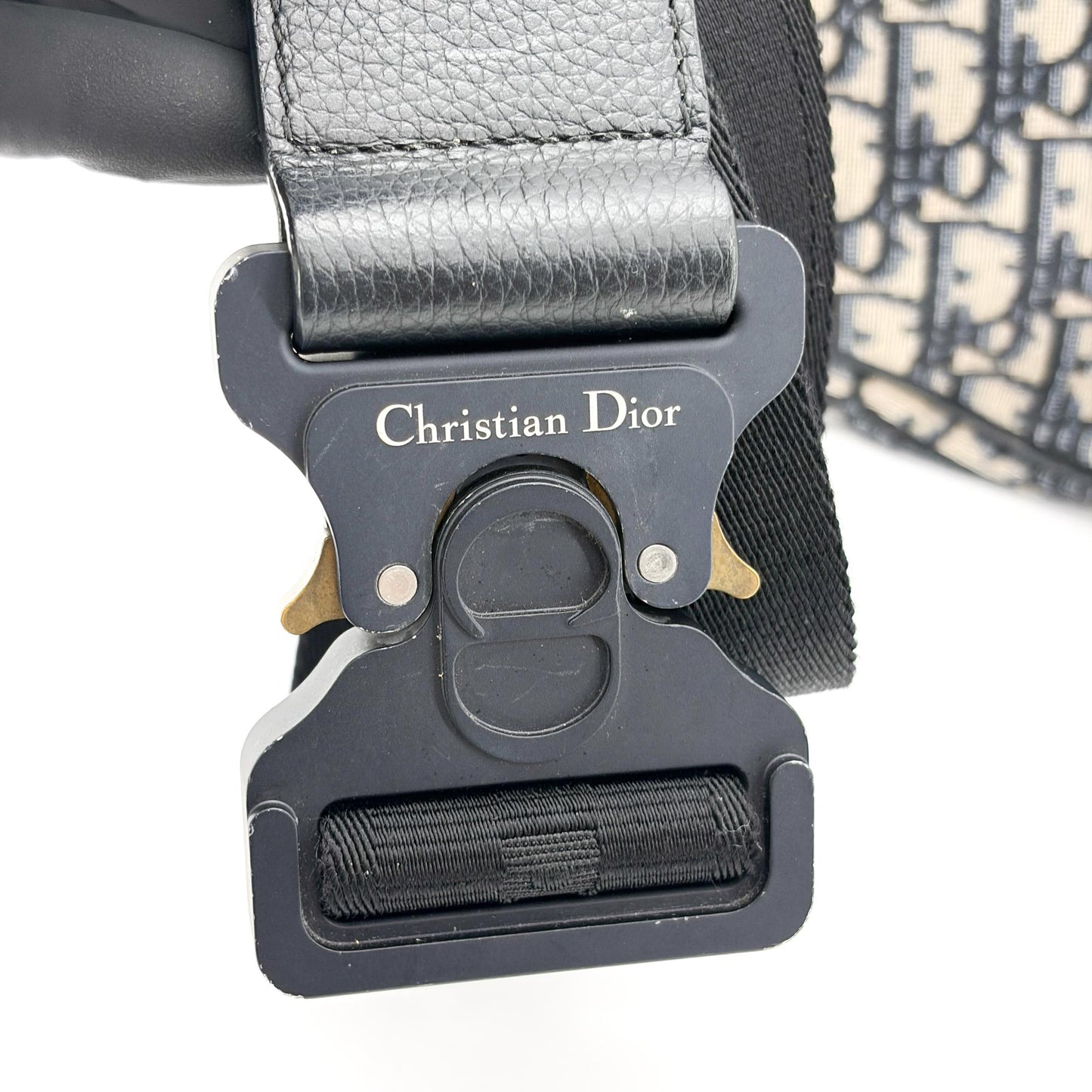 Dior Oblique Saddle Bag Medium Blue