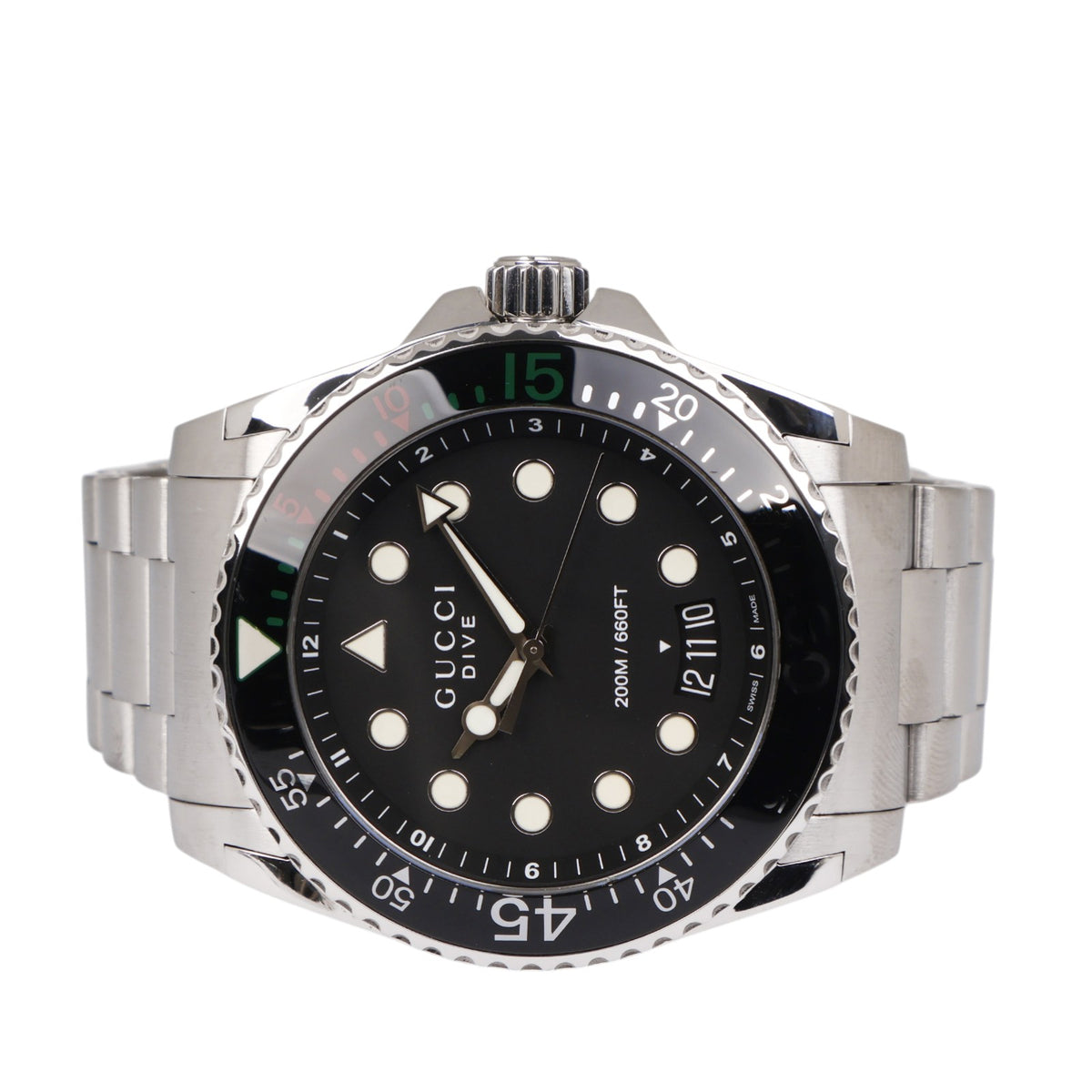 Gucci YA136208 136.2 Diver 45MM Quartz Watch